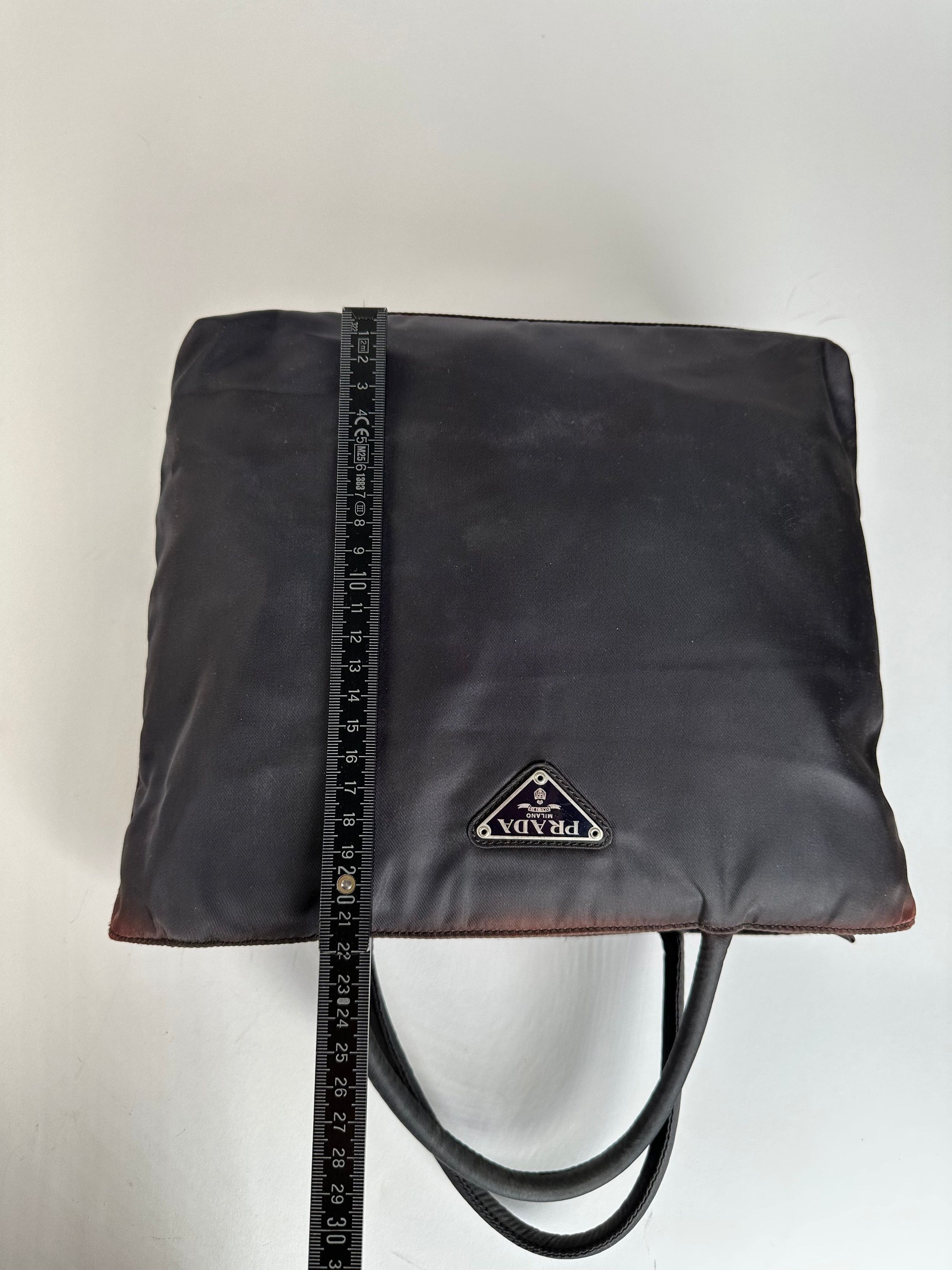 Prada Vintage Nylon Tote Bag Black Size ONE SIZE - 12 Thumbnail