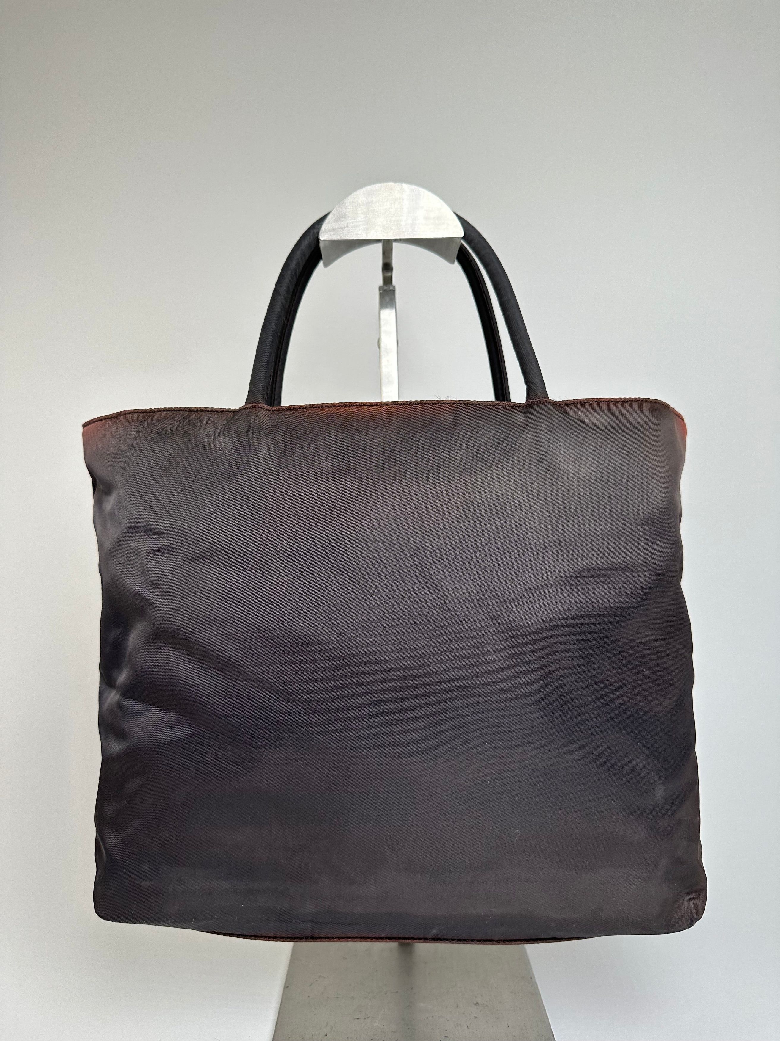 Prada Vintage Nylon Tote Bag Black Size ONE SIZE - 9 Thumbnail