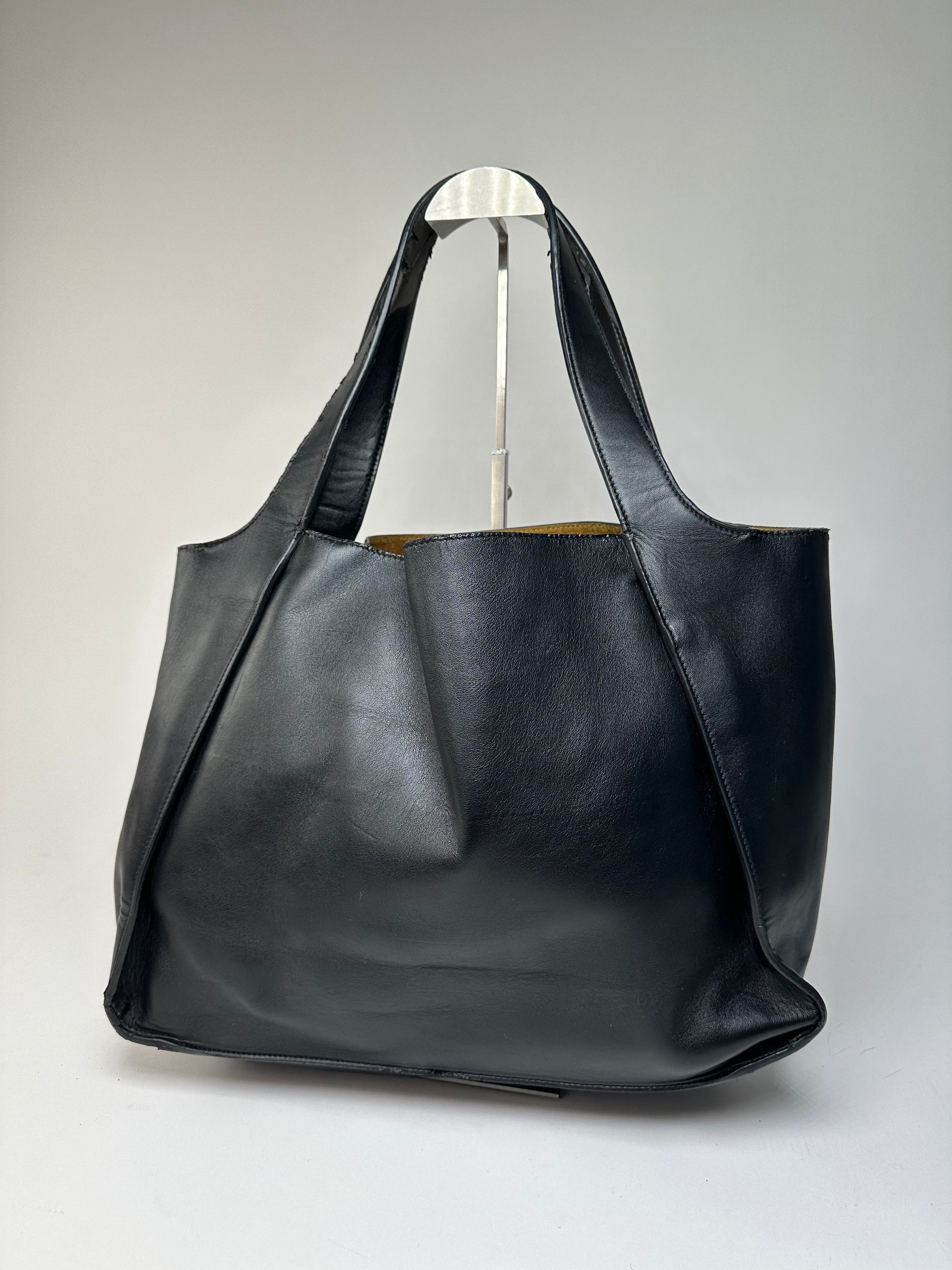 Stella McCartney Vintage Tote Bag Vegan Leather Black Size ONE SIZE - 2 Thumbnail