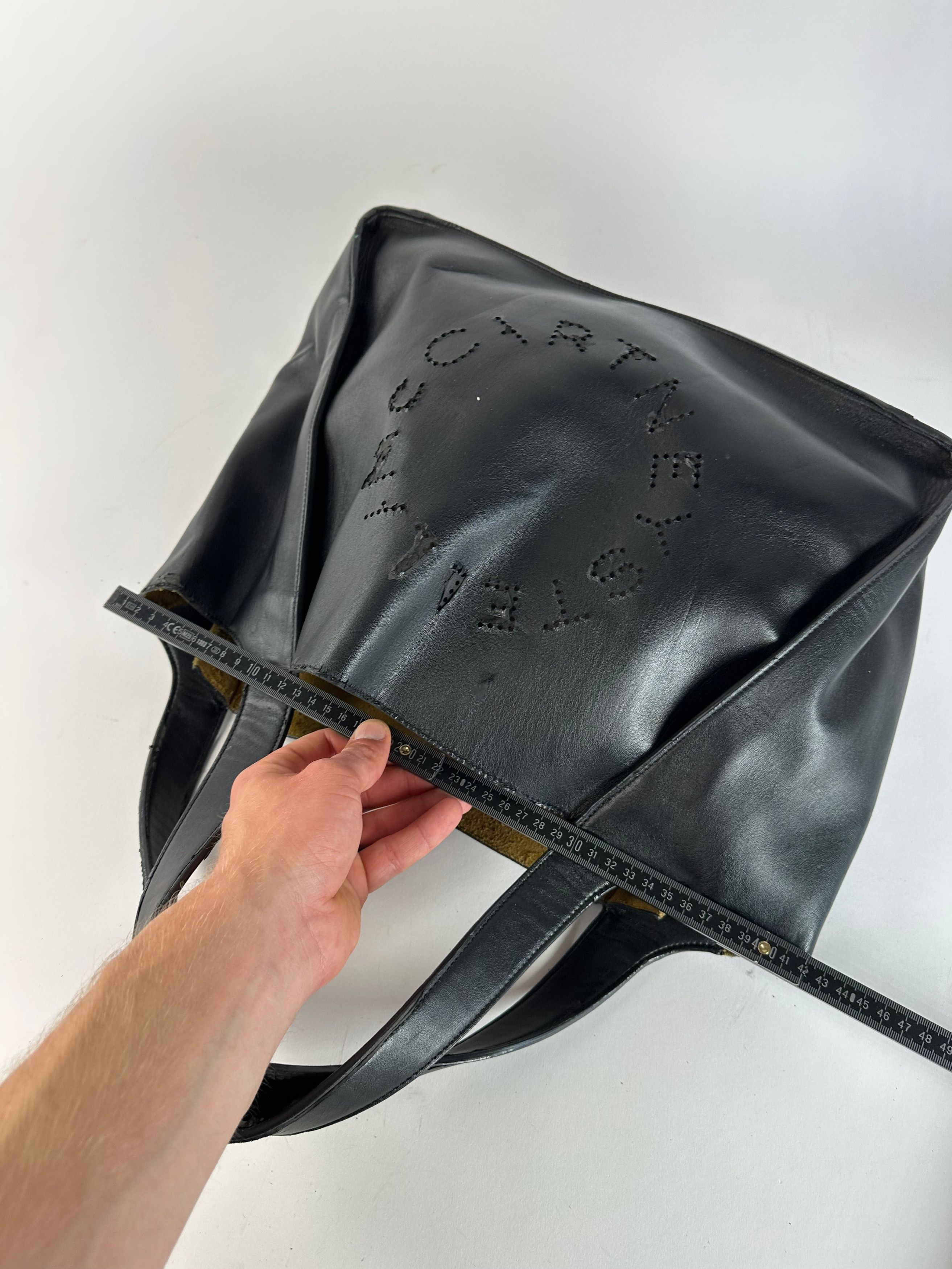 Stella McCartney Vintage Tote Bag Vegan Leather Black Size ONE SIZE - 9 Thumbnail
