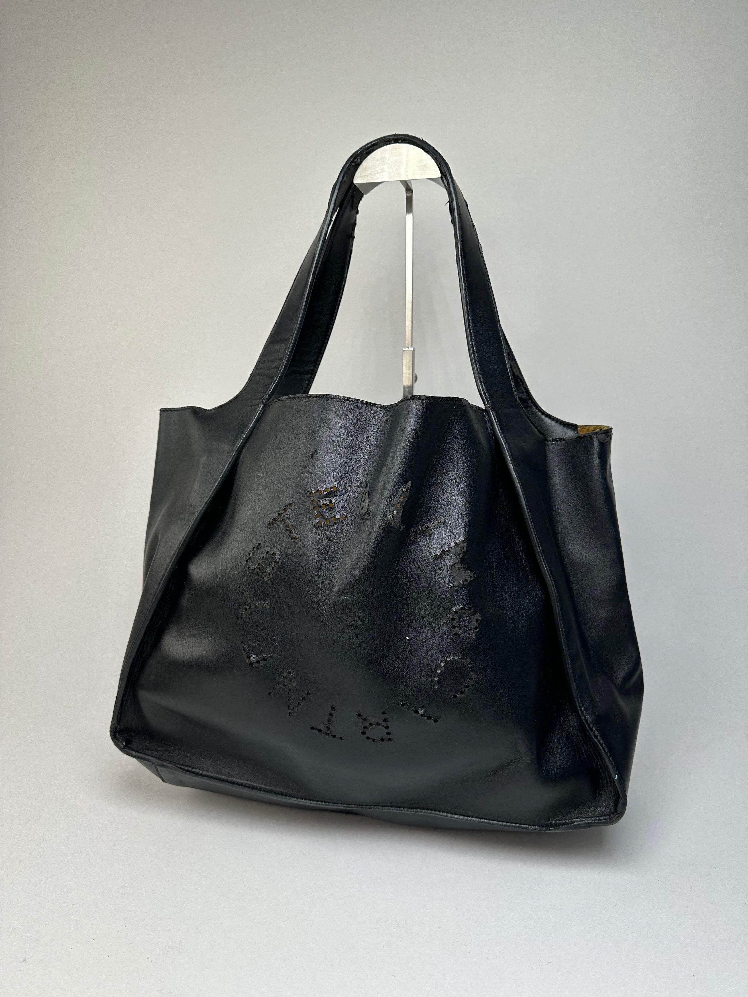 Stella McCartney Vintage Tote Bag Vegan Leather Black Size ONE SIZE - 5 Thumbnail