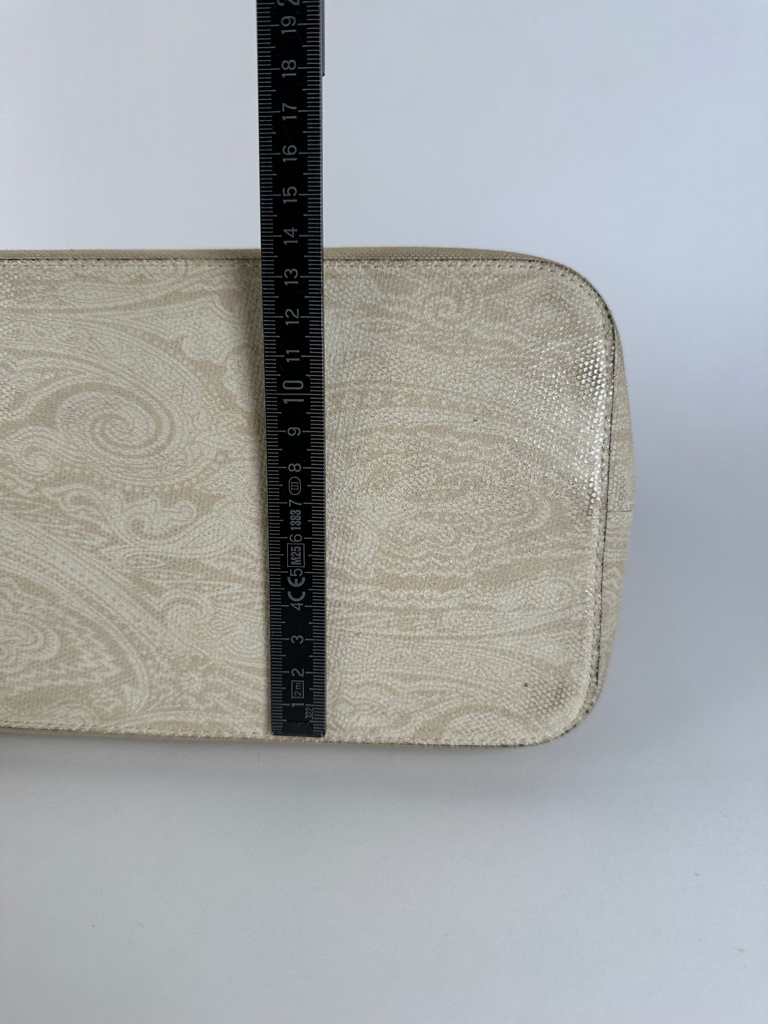 Etro Vintage Paisley Canvas Tote Bag Cream Size ONE SIZE - 15 Thumbnail