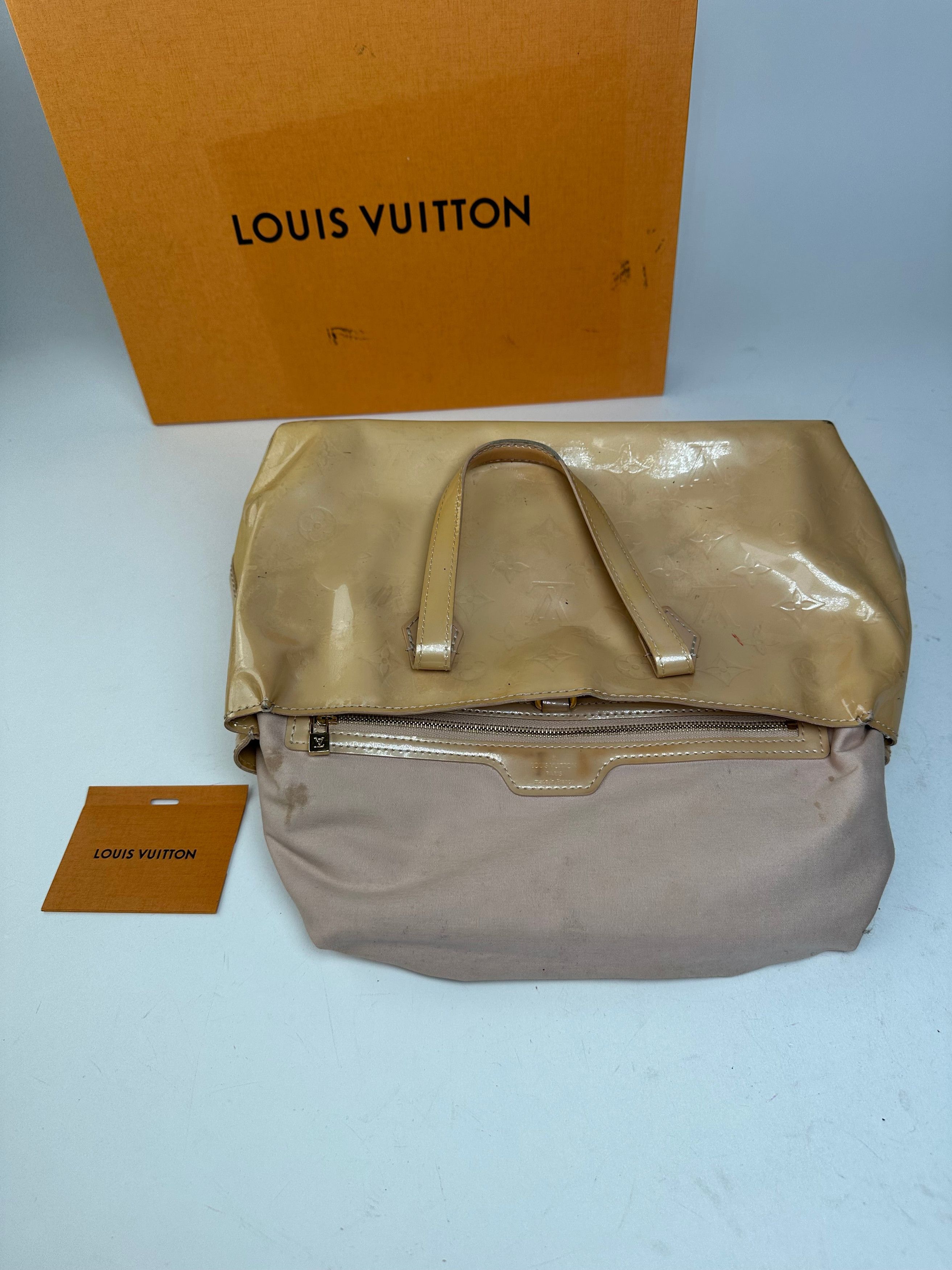 Louis Vuitton Vintage Monogram Vernis Handbag Beige Size ONE SIZE - 3 Thumbnail