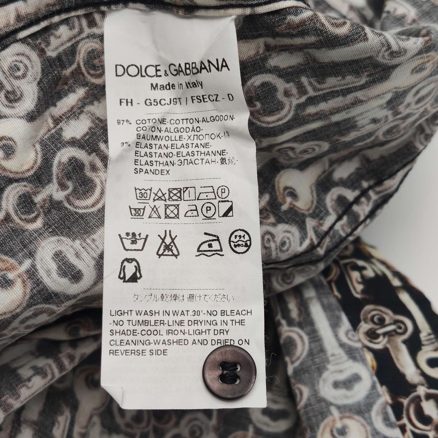 Dolce & Gabbana Dolce & Gabbana Men s Button Ups Size US S / EU 44-46 / 1 - 8 Thumbnail