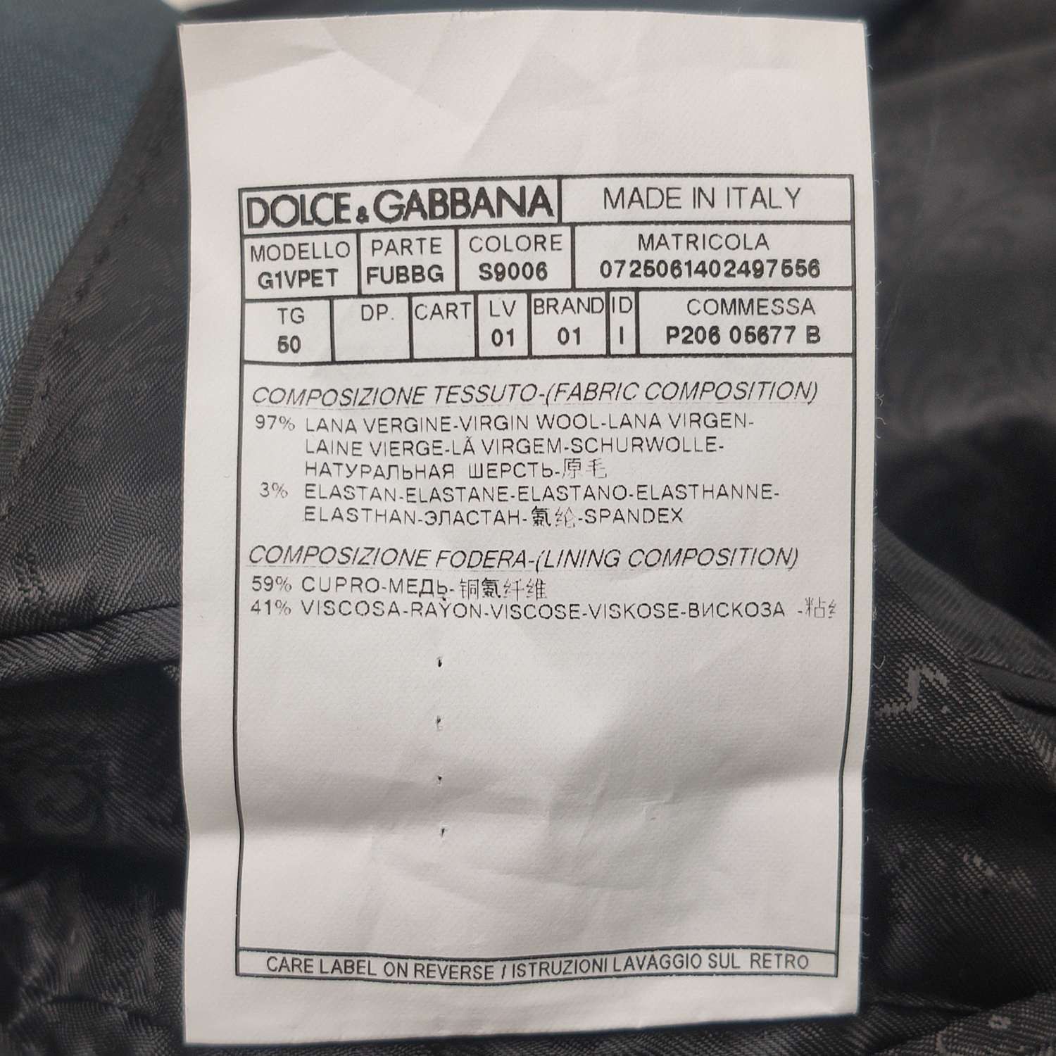Dolce & Gabbana Dolce & Gabbana Men l Light Jackets Size US L / EU 52-54 / 3 - 7 Thumbnail