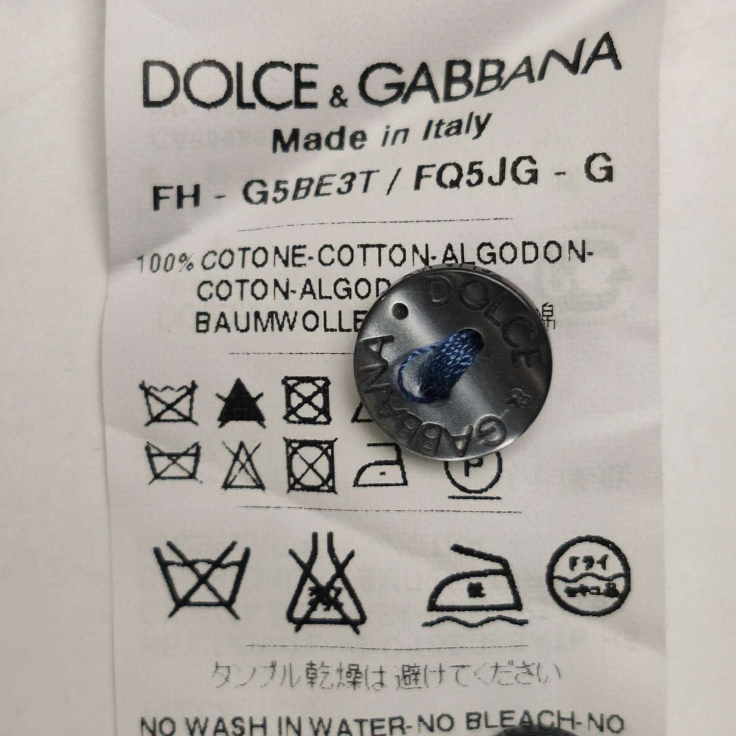 Dolce & Gabbana Dolce & Gabbana Men m Button Ups Size US M / EU 48-50 / 2 - 7 Thumbnail
