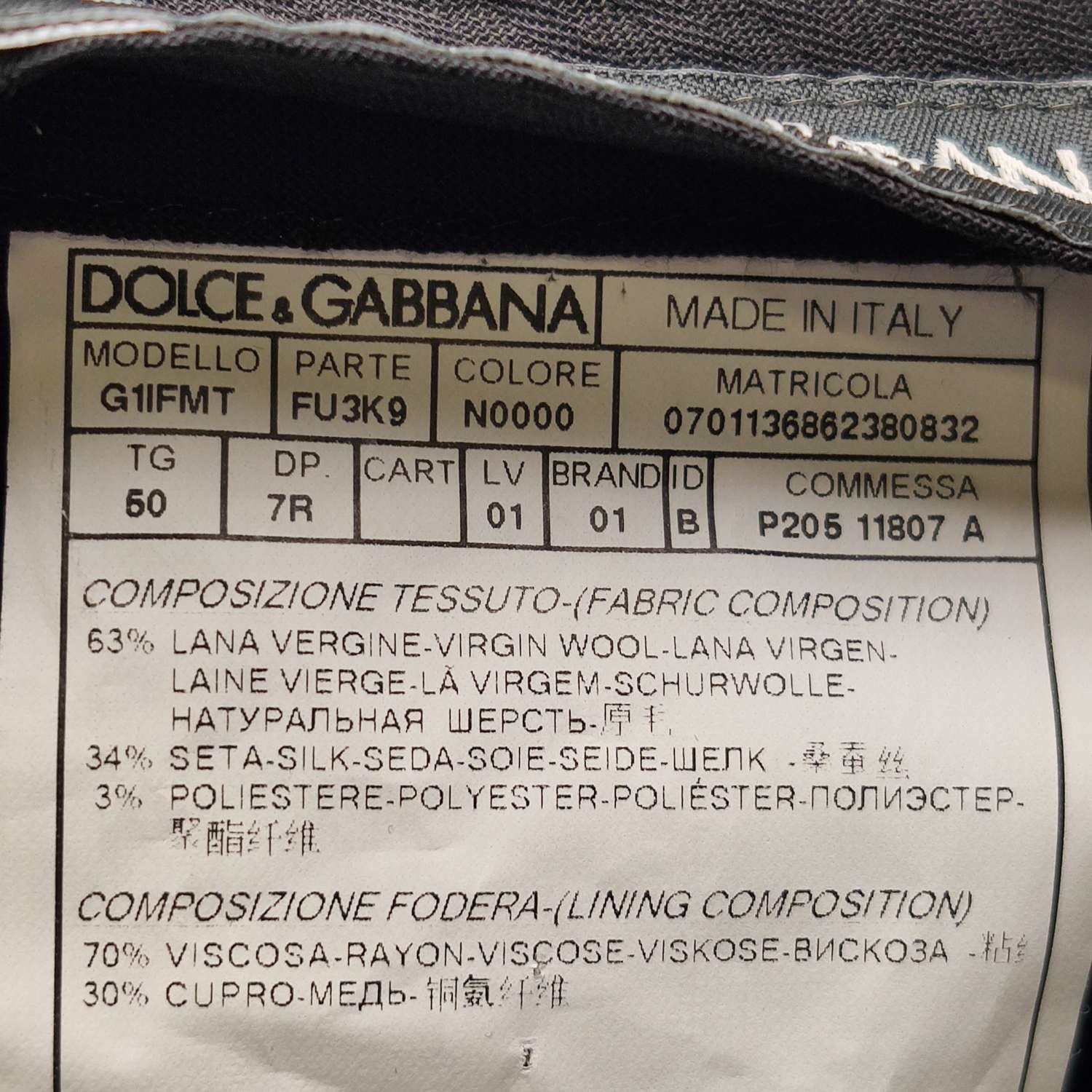 Dolce & Gabbana Dolce & Gabbana Men l Light Jackets Size US L / EU 52-54 / 3 - 7 Thumbnail