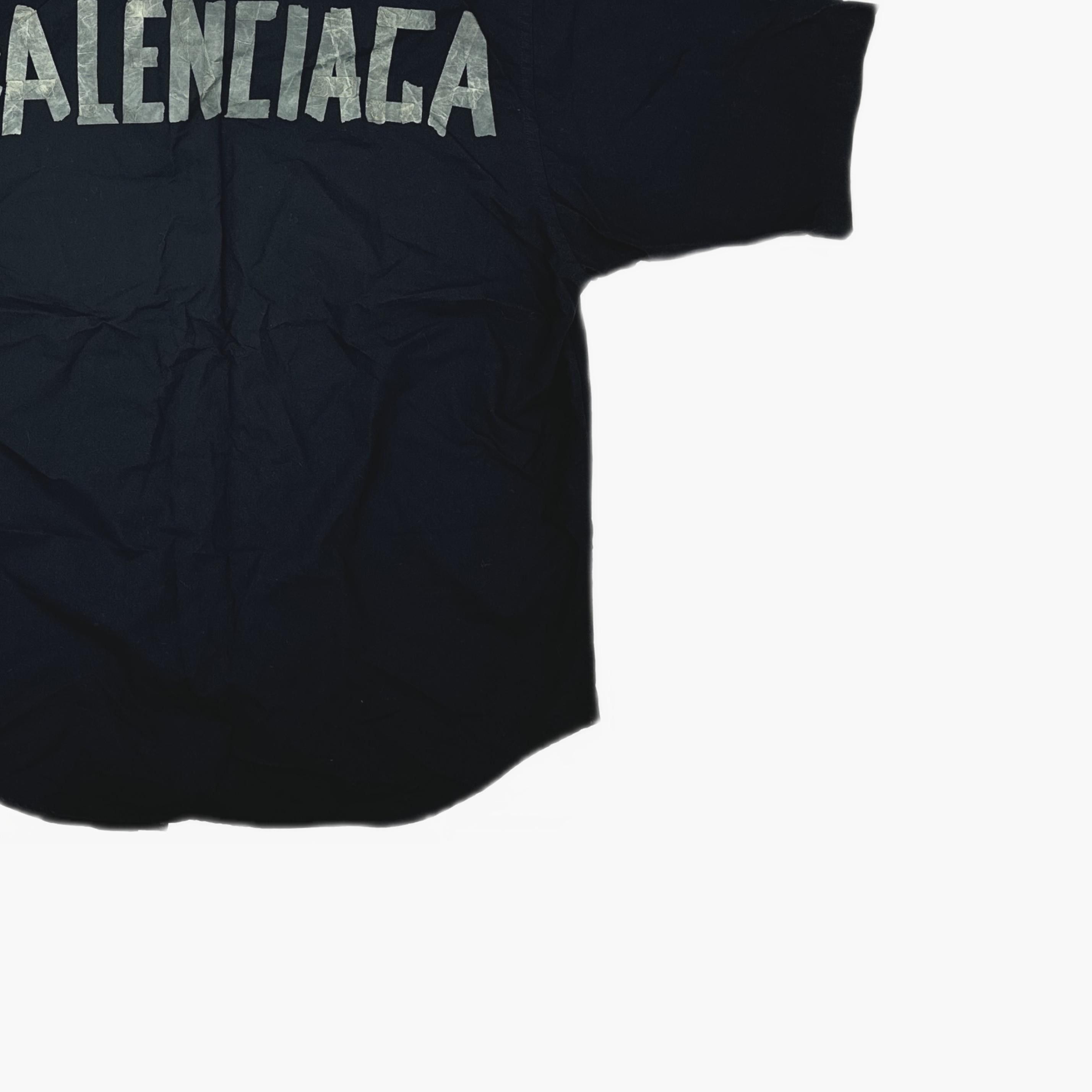 Balenciaga Balenciaga Back Logo Short Sleeve Shirt Size 37 Size US S / EU 44-46 / 1 - 5 Thumbnail