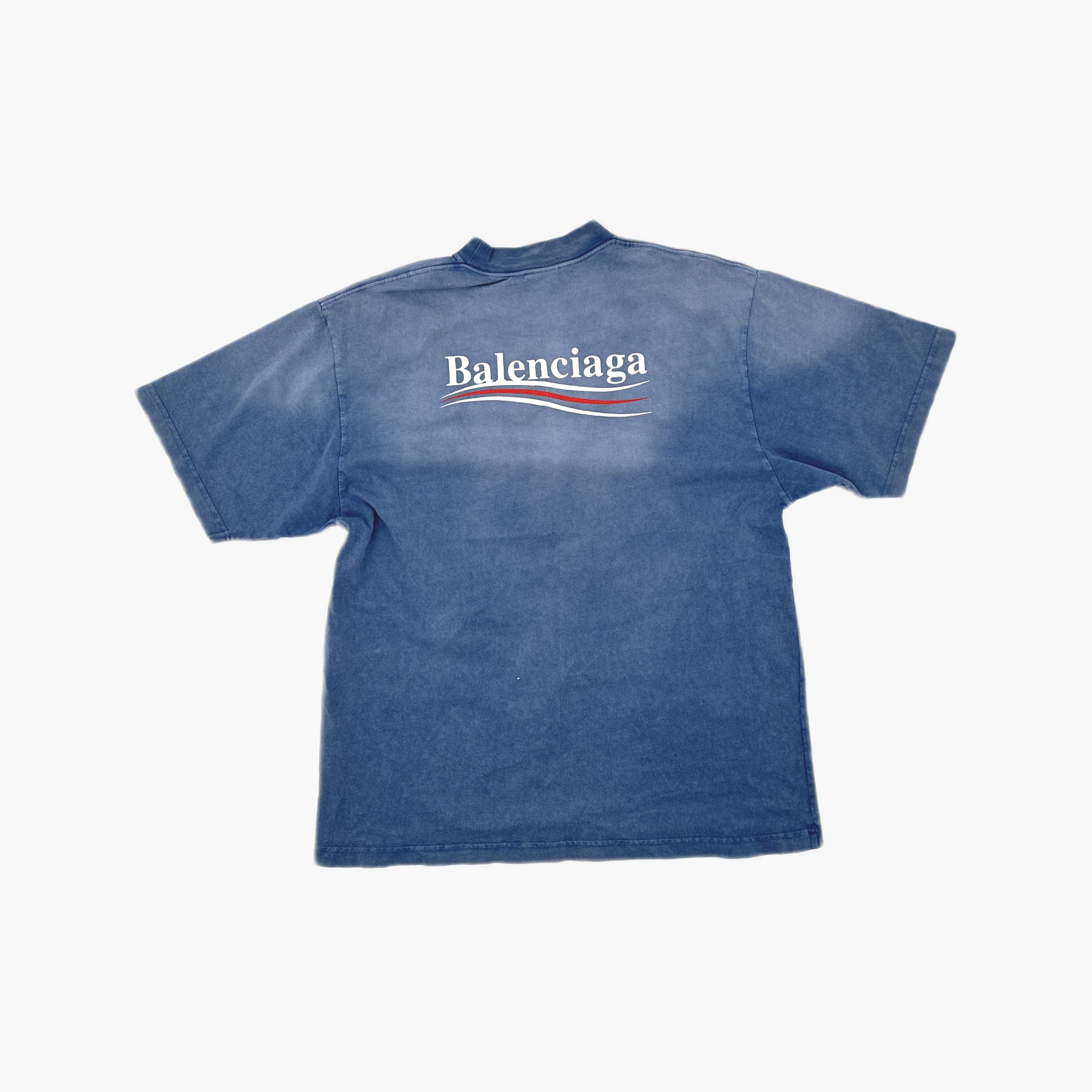Balenciaga Balenciaga Wave Logo T-Shirt Size S Size US S / EU 44-46 / 1 - 2 Thumbnail