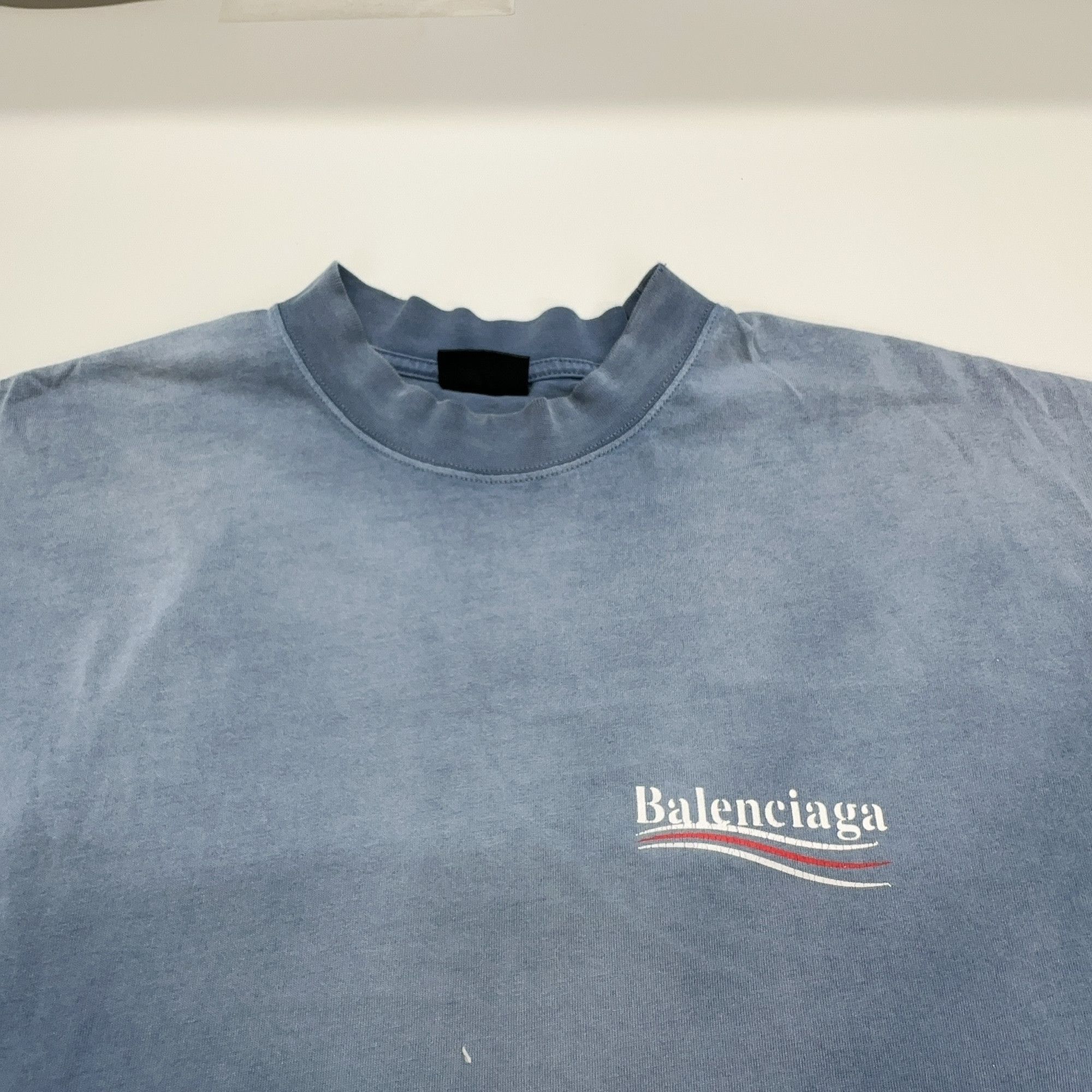 Balenciaga Balenciaga Wave Logo T-Shirt Size S Size US S / EU 44-46 / 1 - 6 Thumbnail