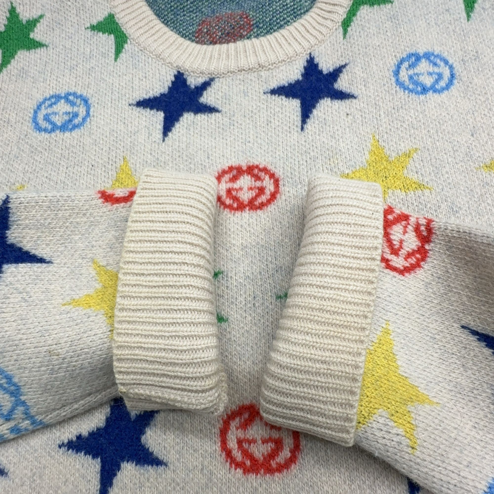 Gucci Gucci Star & GG Wool Sweater Size M Size US M / EU 48-50 / 2 - 7 Thumbnail