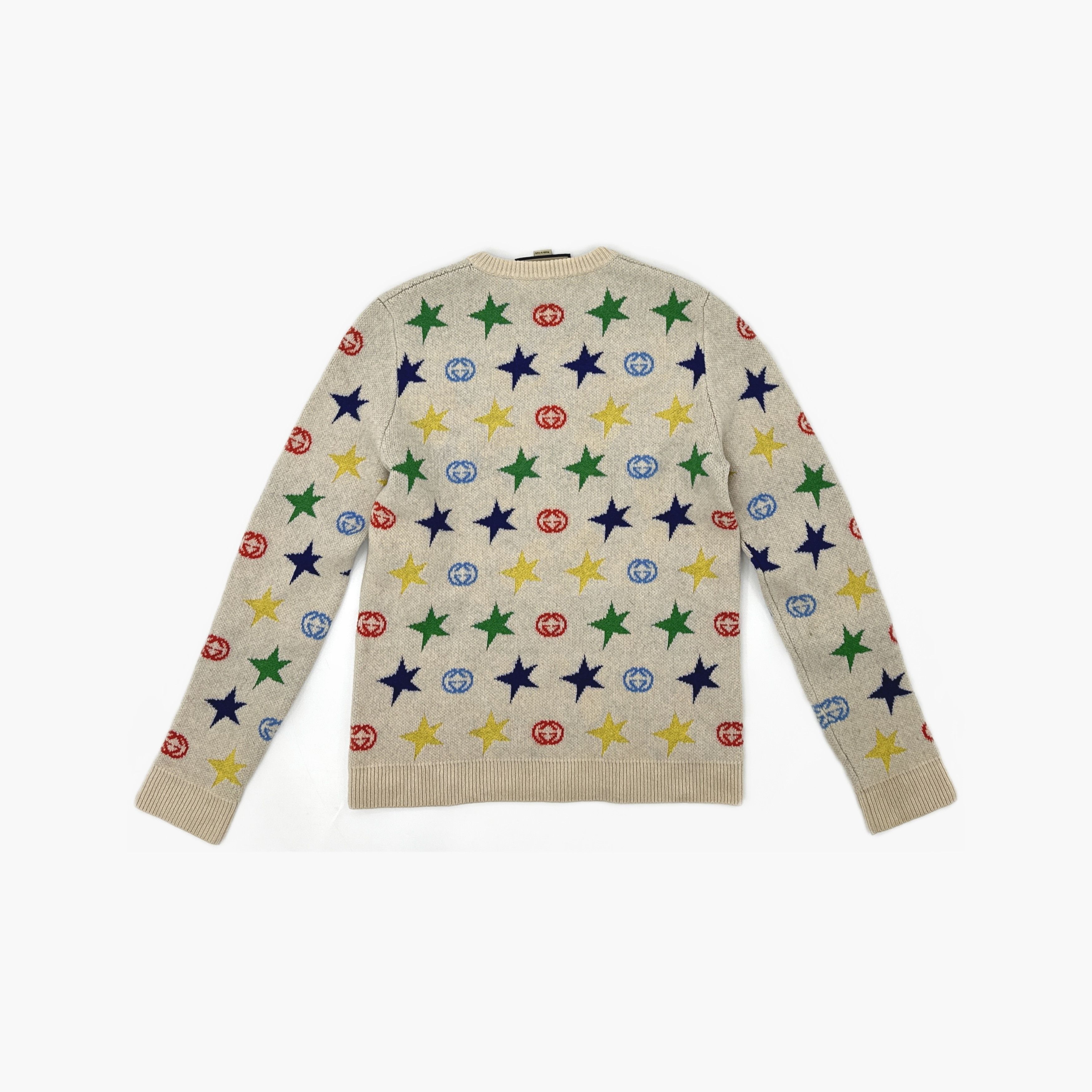 Gucci Gucci Star & GG Wool Sweater Size M Size US M / EU 48-50 / 2 - 2 Thumbnail