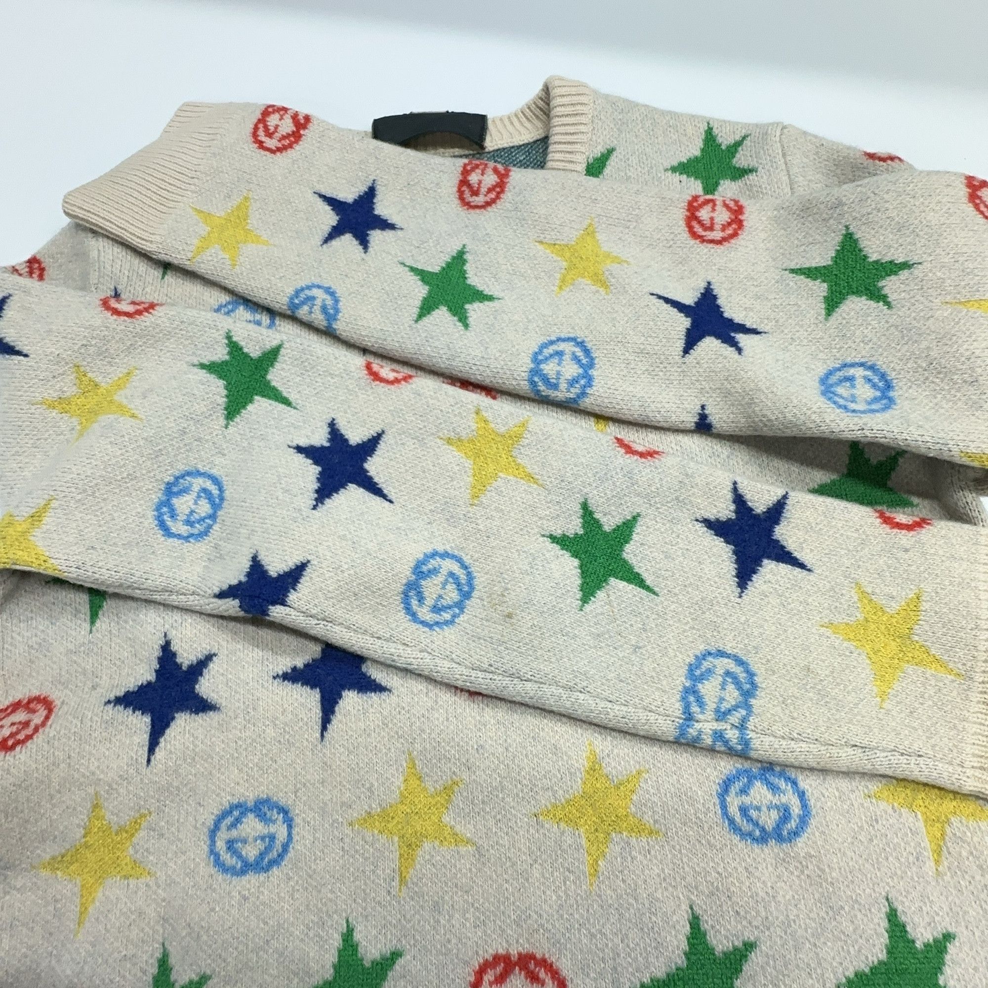 Gucci Gucci Star & GG Wool Sweater Size M Size US M / EU 48-50 / 2 - 5 Thumbnail