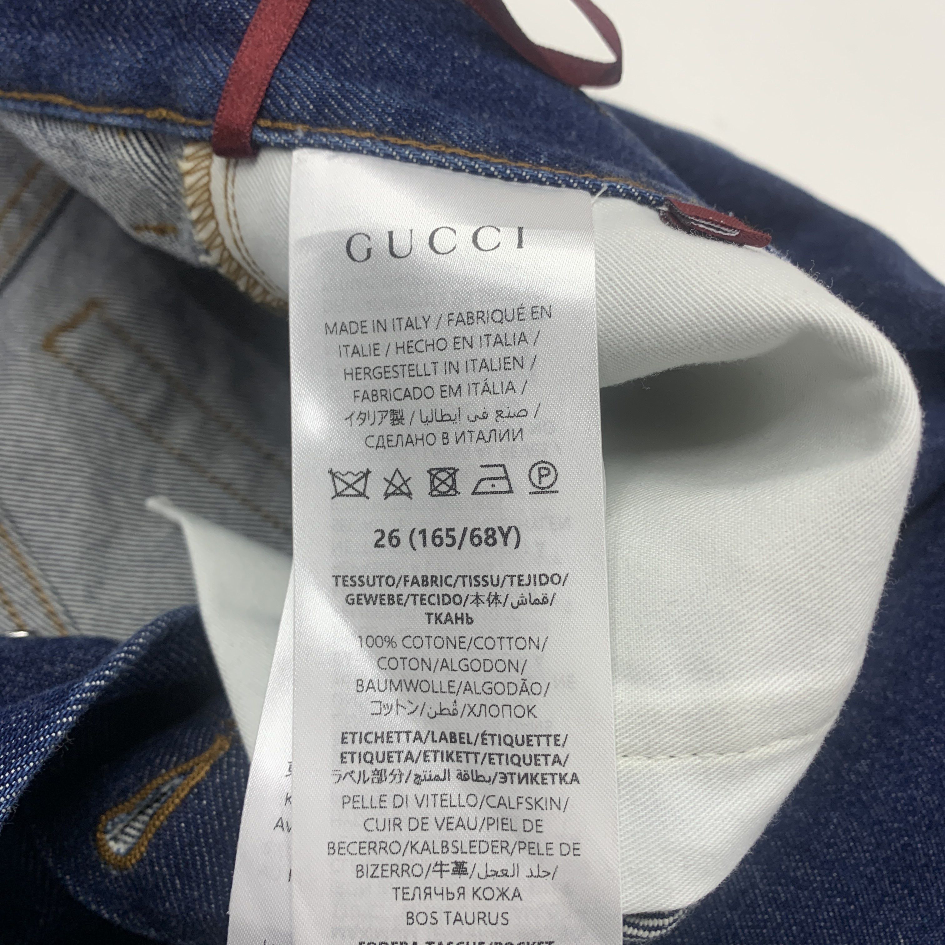 Gucci Gucci Blue Denim Jeans Size 26 Size 26" / US 2 / IT 38 - 4 Thumbnail
