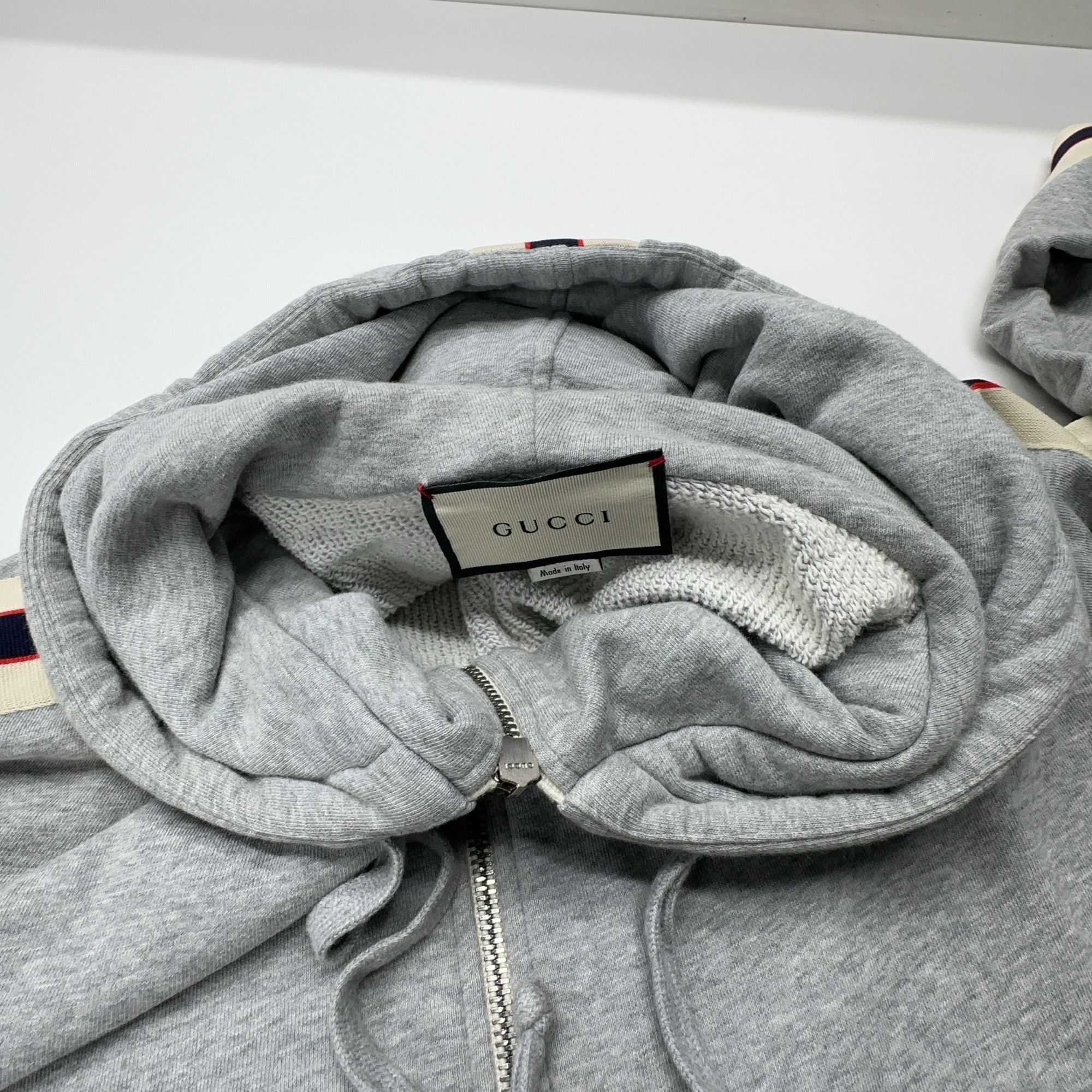 Gucci Gucci Logo Stripe Zip-Up Hoodie Size XS Size US XS / EU 42 / 0 - 6 Thumbnail