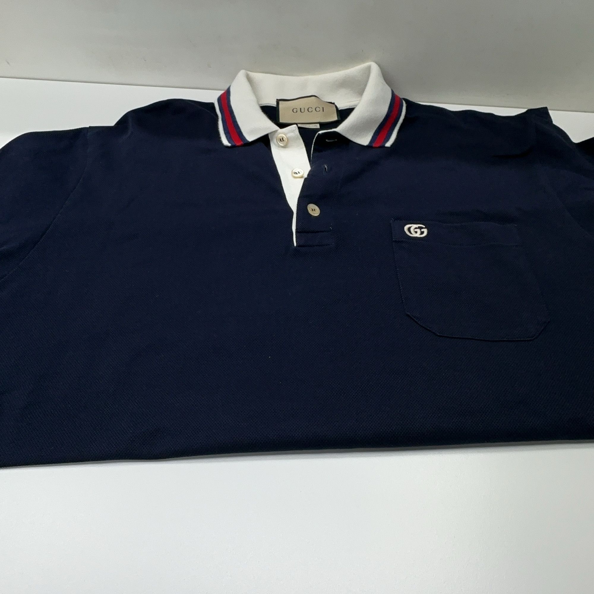 Gucci Gucci Logo Patch Polo Shirt Size M Size US M / EU 48-50 / 2 - 8 Thumbnail