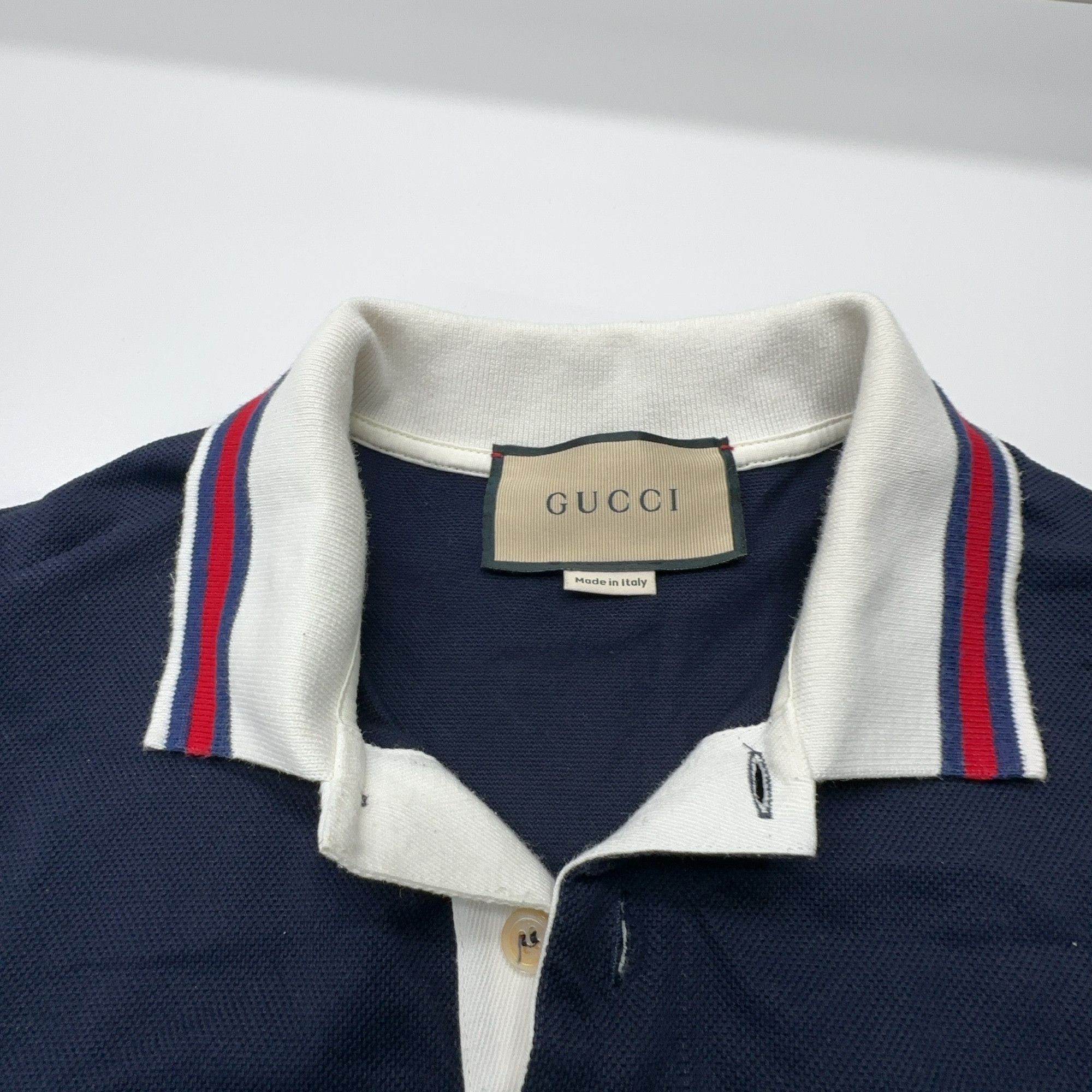 Gucci Gucci Logo Patch Polo Shirt Size M Size US M / EU 48-50 / 2 - 6 Thumbnail