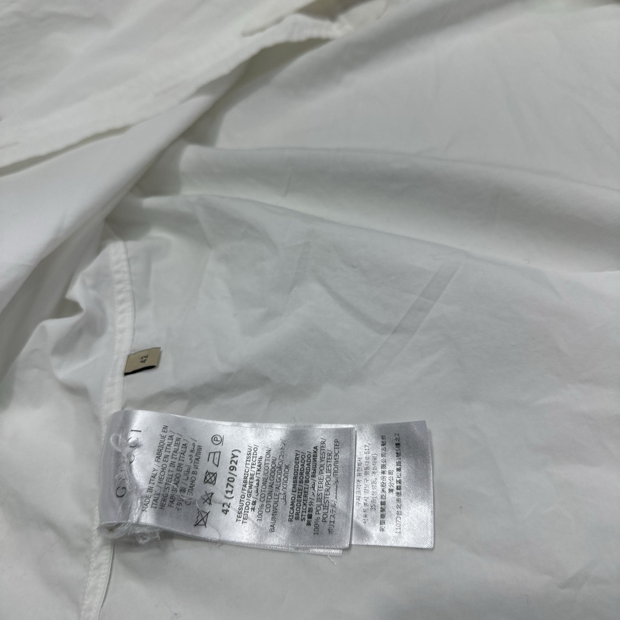 Gucci Gucci Cotton Button Up Shirt Size IT 42 Size M / US 6-8 / IT 42-44 - 4 Thumbnail