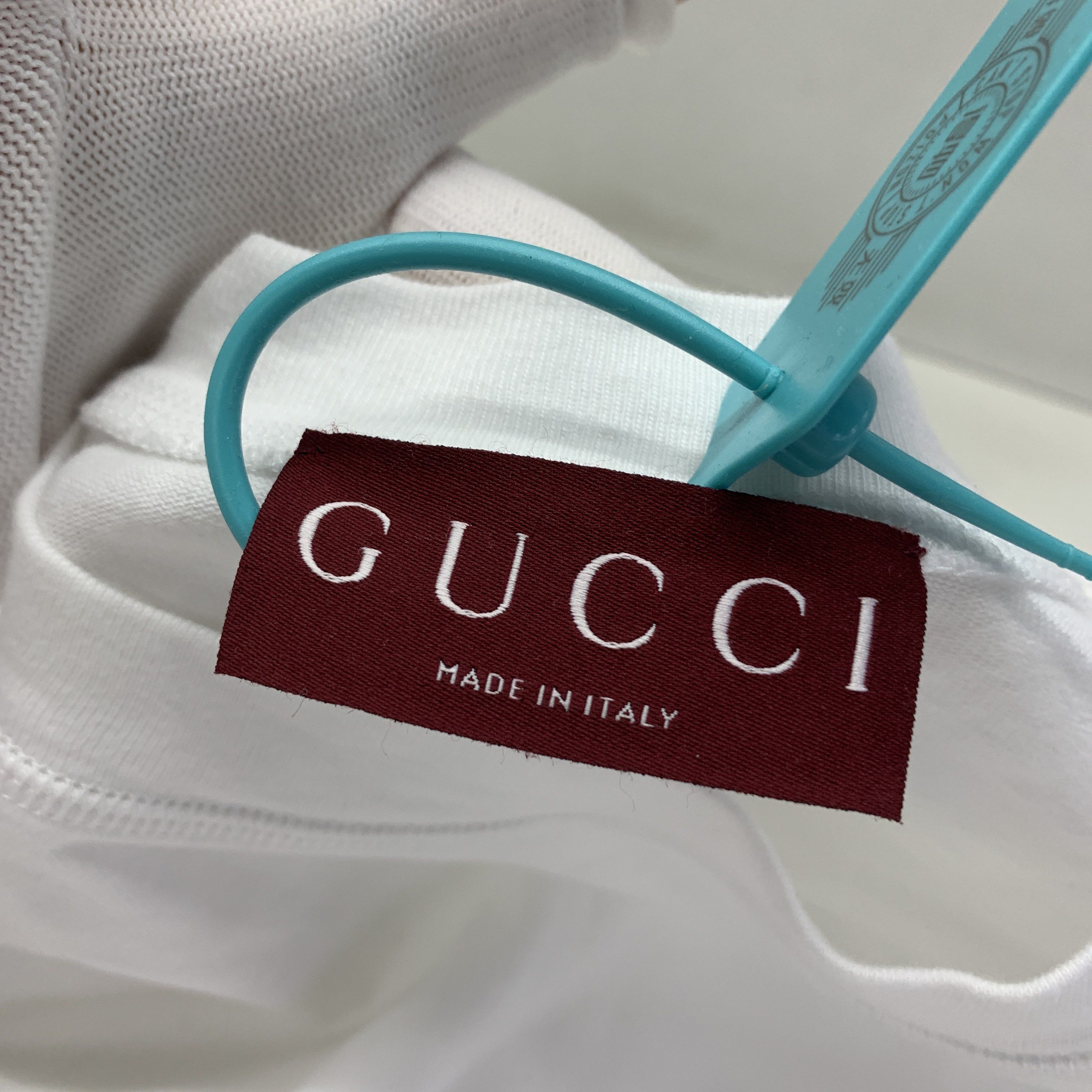 Gucci Gucci Logo Print T-Shirt White Size L Size US L / EU 52-54 / 3 - 3 Thumbnail