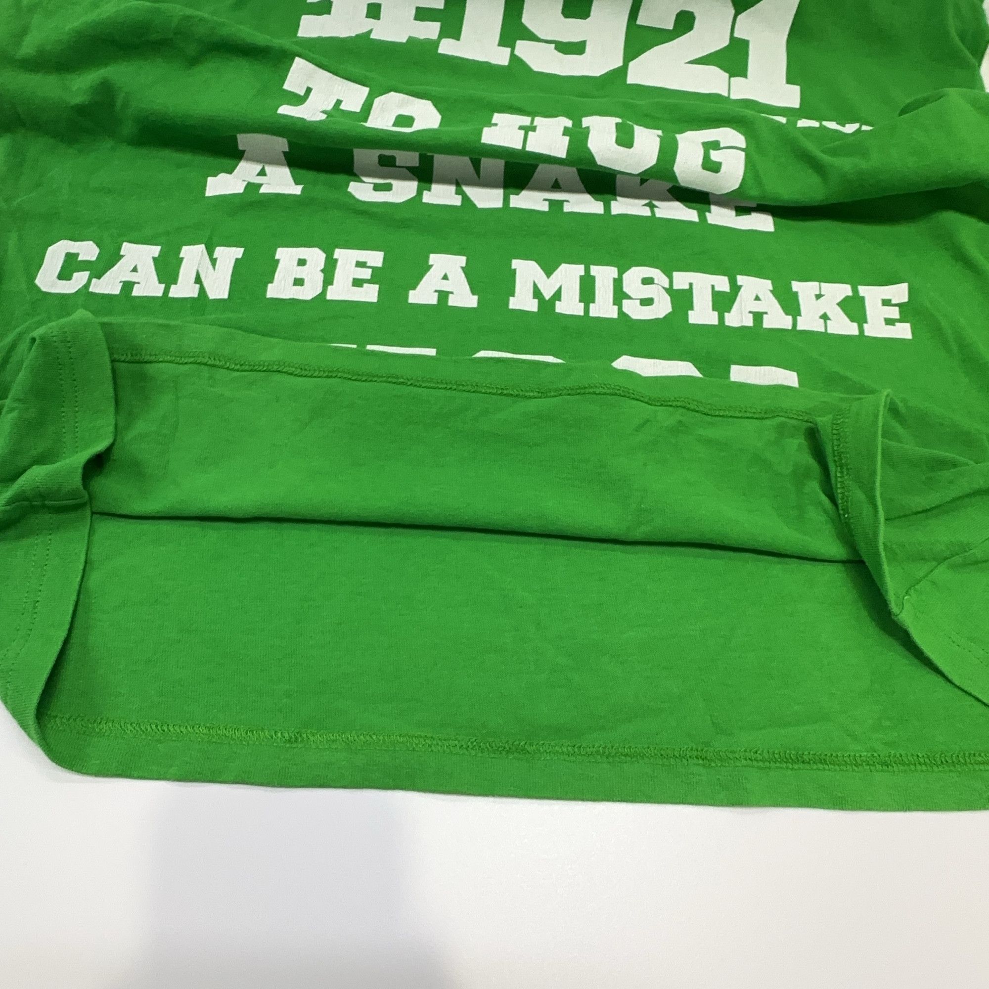 Gucci Gucci 1921 Snake Graphic T-Shirt Green Size M Size US M / EU 48-50 / 2 - 9 Thumbnail