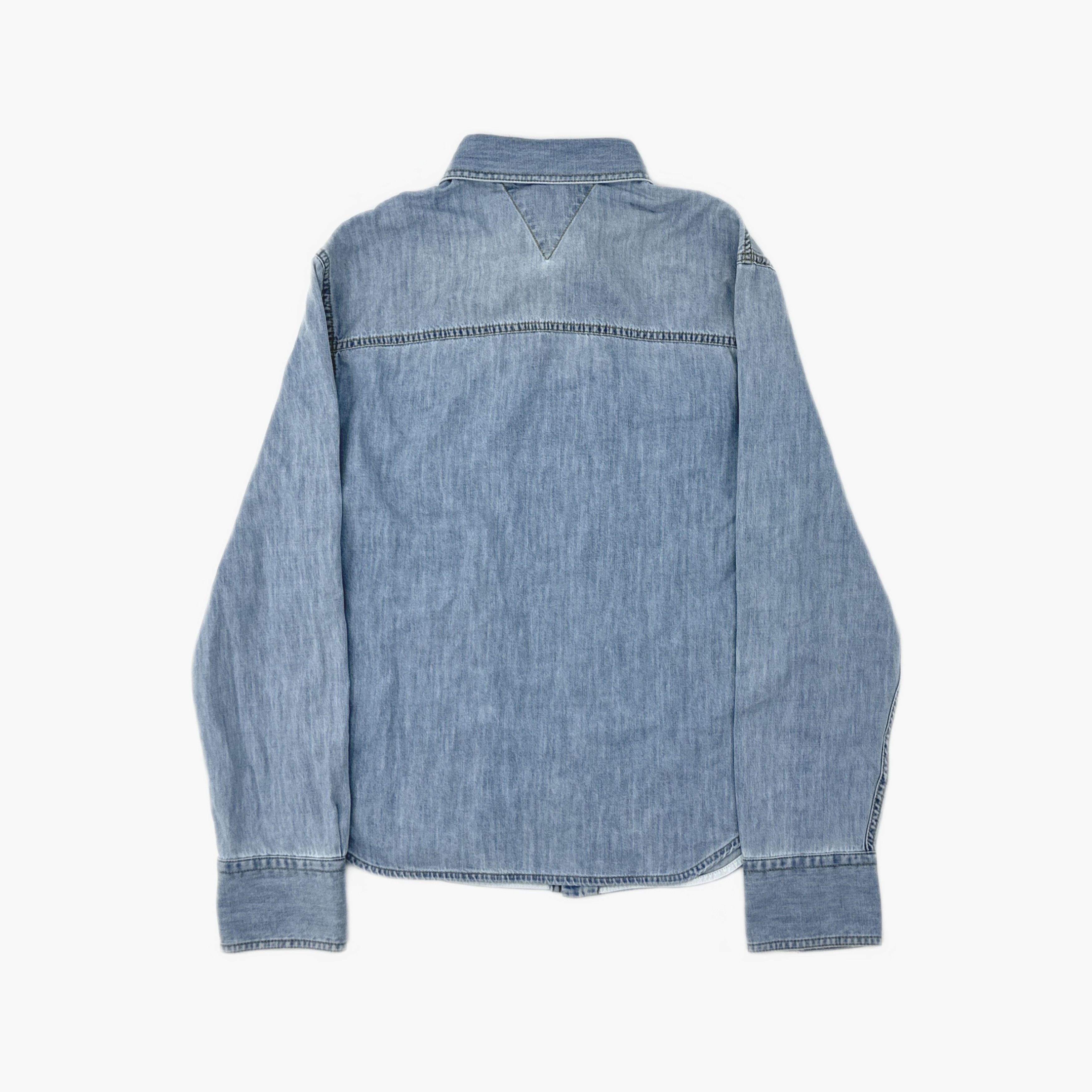 Bottega Veneta Bottega Veneta Bleached Denim Shirt Size 48 Size US M / EU 48-50 / 2 - 2 Thumbnail