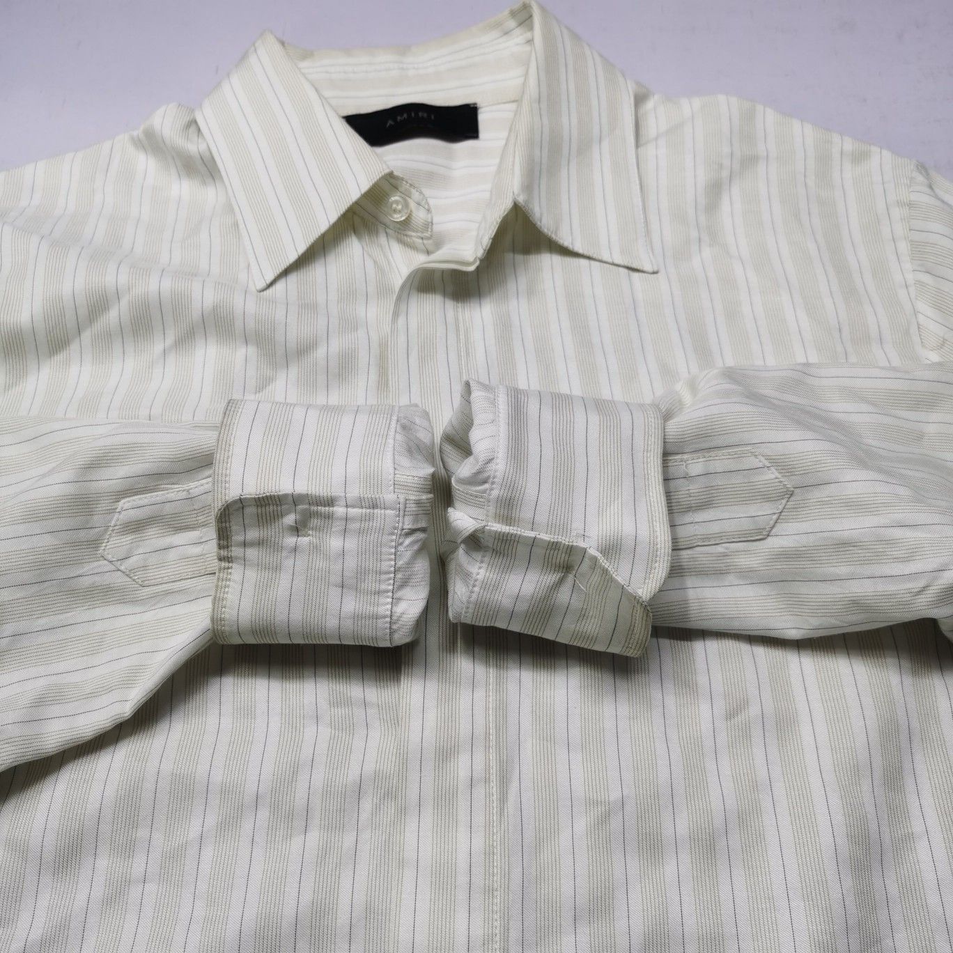 Amiri Amiri Striped Graphic Button Up Shirt Size 50 Size US M / EU 48-50 / 2 - 9 Thumbnail