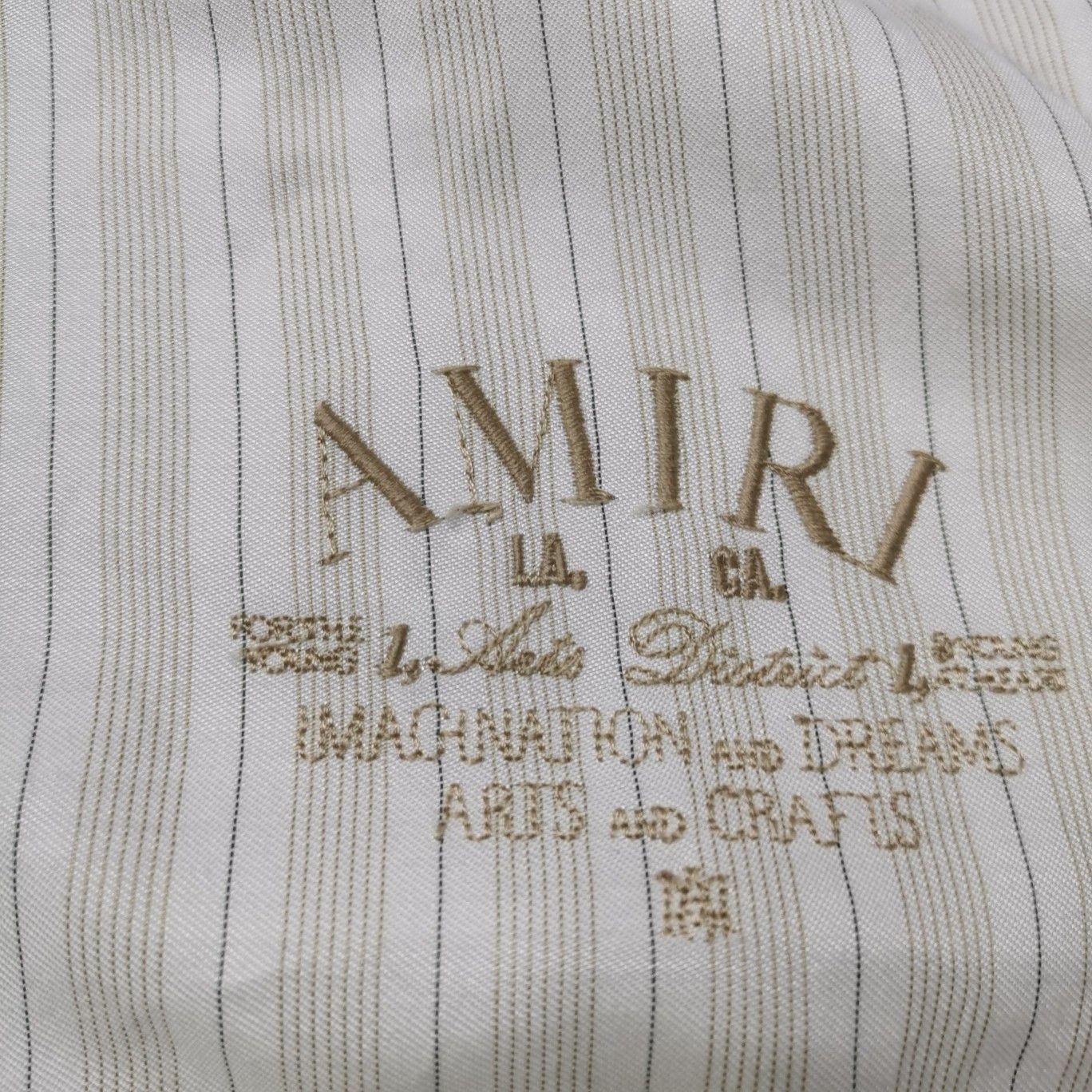 Amiri Amiri Striped Graphic Button Up Shirt Size 50 Size US M / EU 48-50 / 2 - 6 Thumbnail