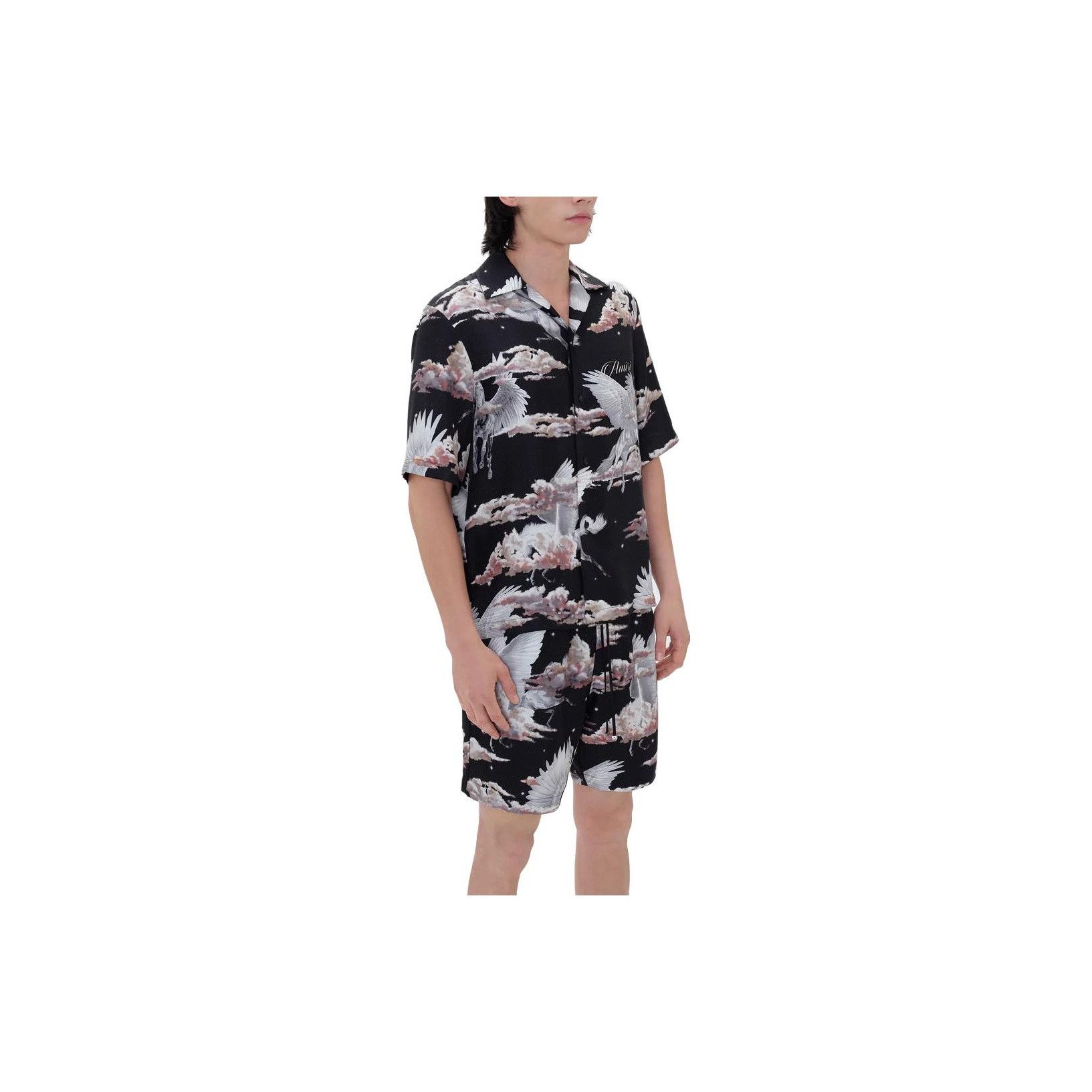 Amiri AMIRI Pegasus Print Silk Shirt Size M Size US M / EU 48-50 / 2 - 10 Thumbnail