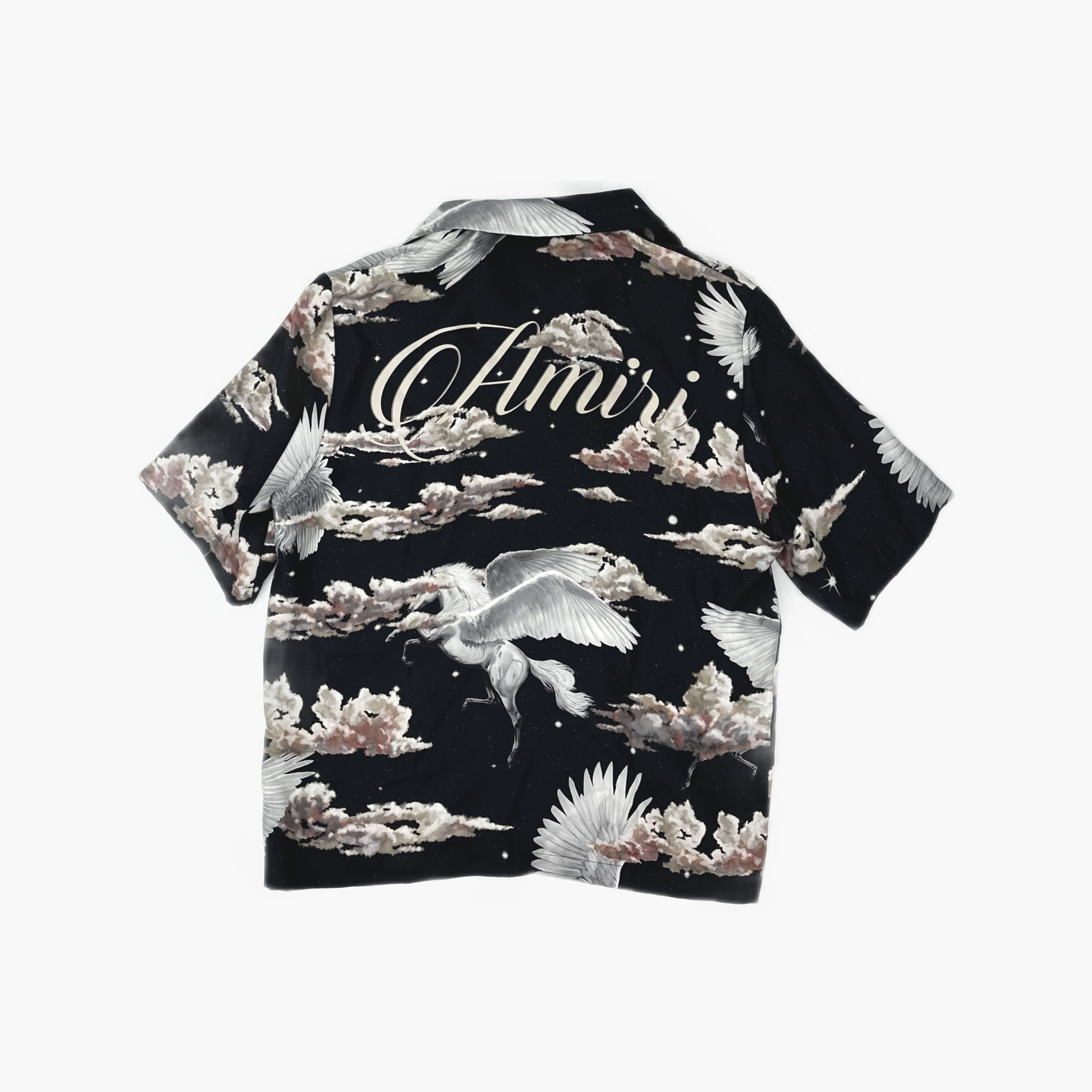 Amiri AMIRI Pegasus Print Silk Shirt Size M Size US M / EU 48-50 / 2 - 2 Thumbnail