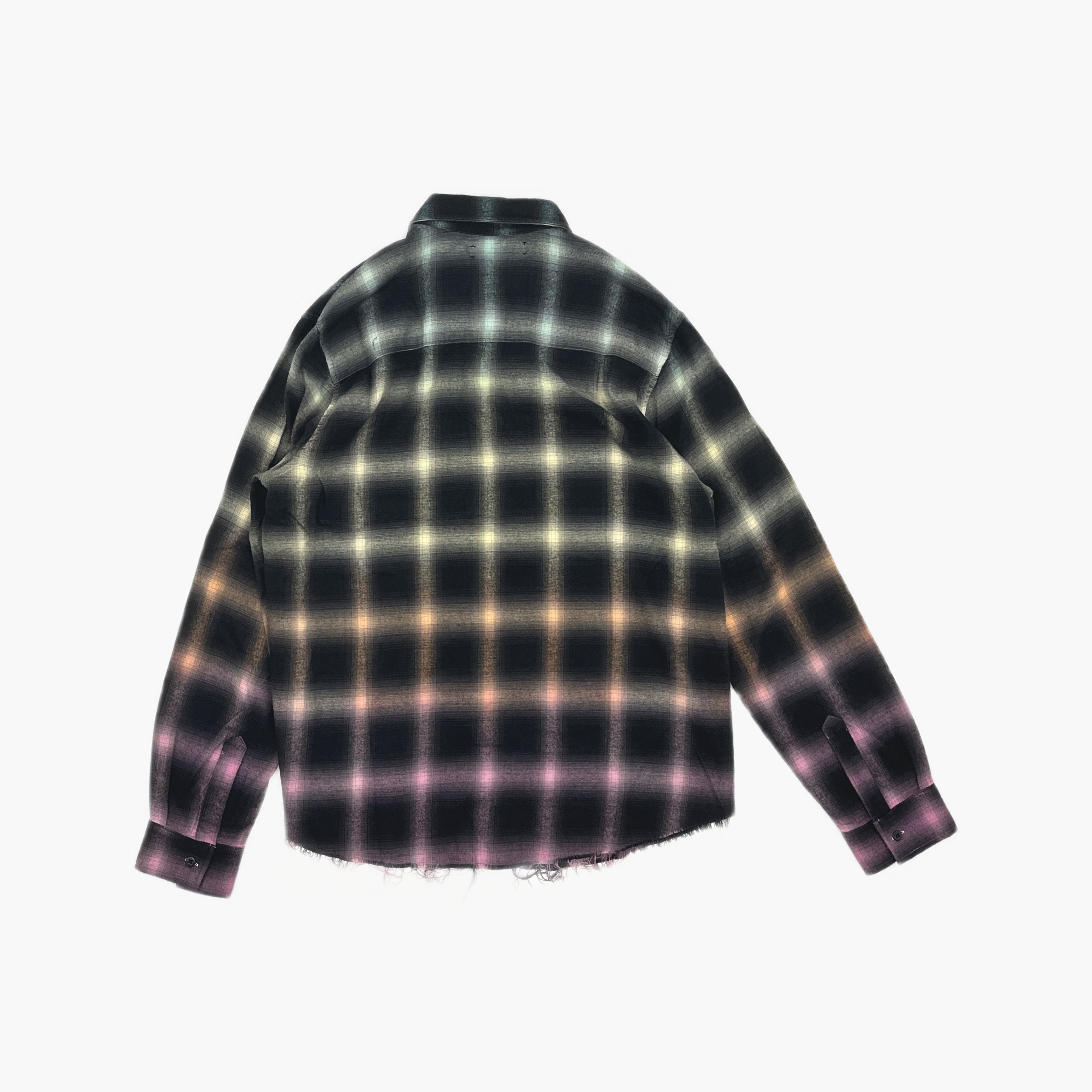 Amiri AMIRI Ombre Plaid Button Up Shirt Size M Size US M / EU 48-50 / 2 - 2 Thumbnail