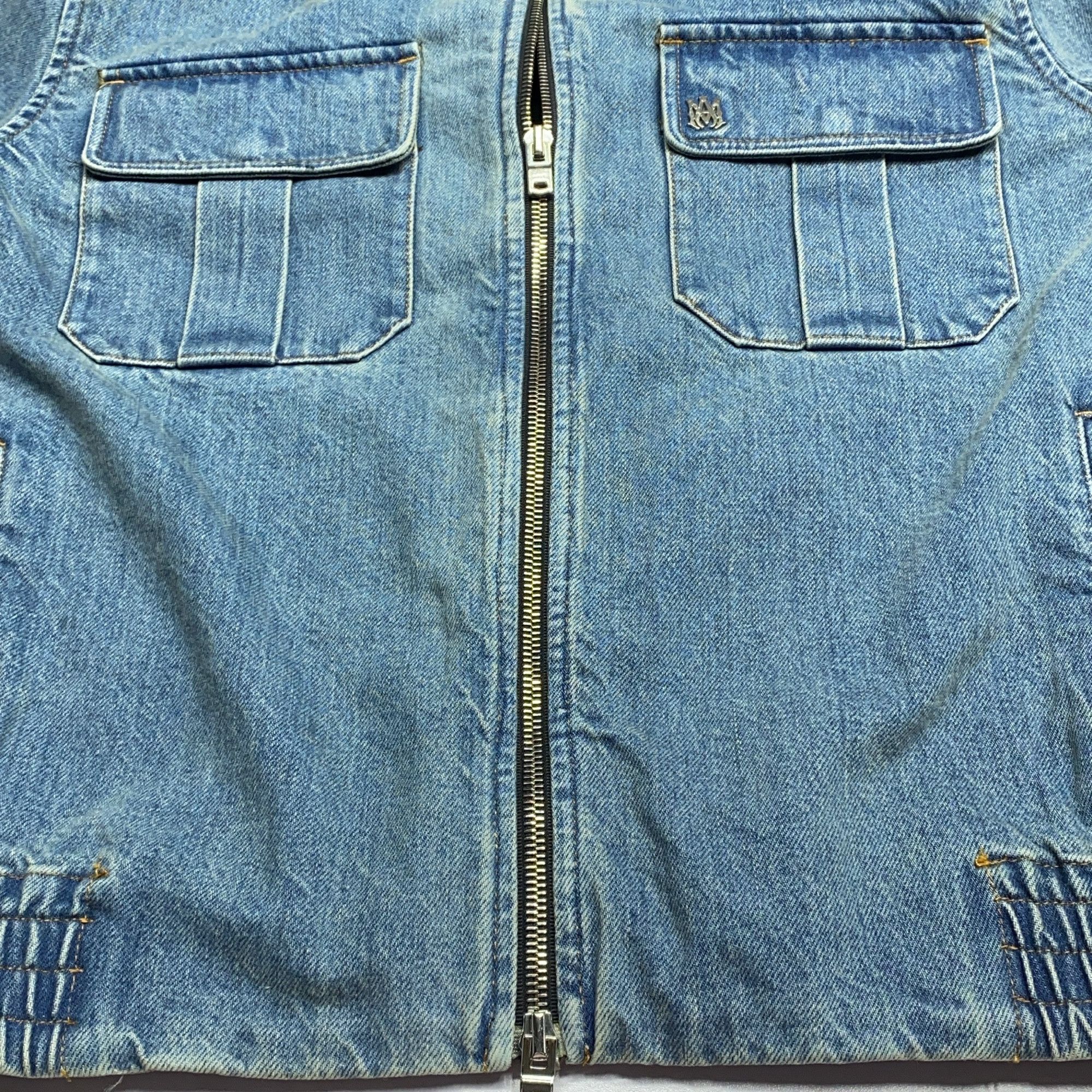 Amiri AMIRI Logo Denim Jacket Size S Size US S / EU 44-46 / 1 - 10 Thumbnail