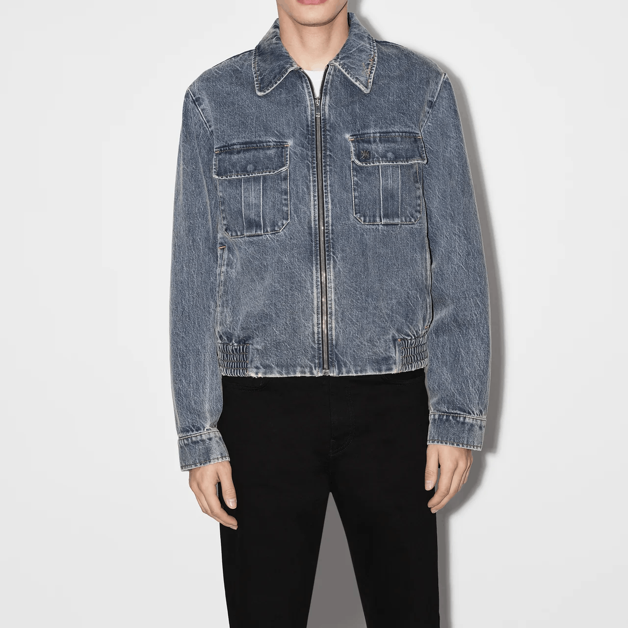 Amiri AMIRI Logo Denim Jacket Size S Size US S / EU 44-46 / 1 - 15 Thumbnail