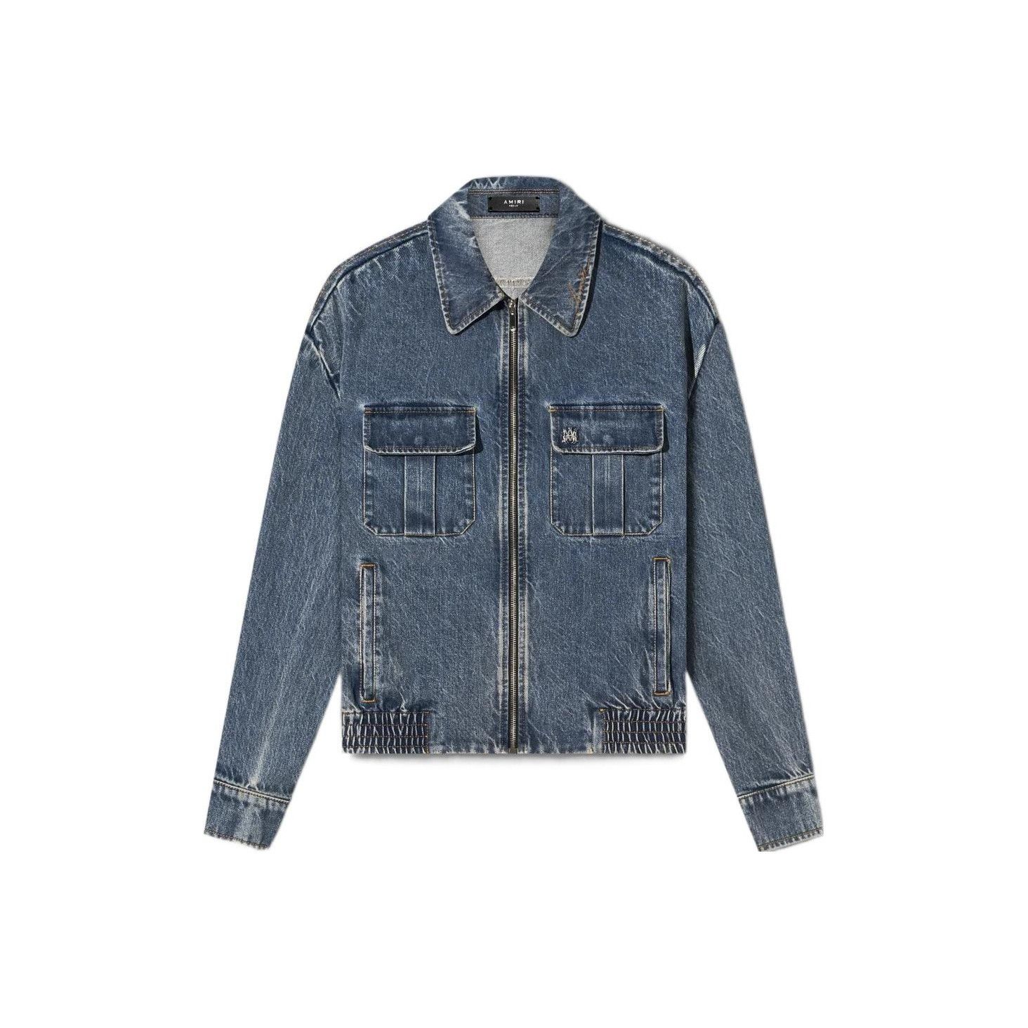 Amiri AMIRI Logo Denim Jacket Size S Size US S / EU 44-46 / 1 - 14 Thumbnail