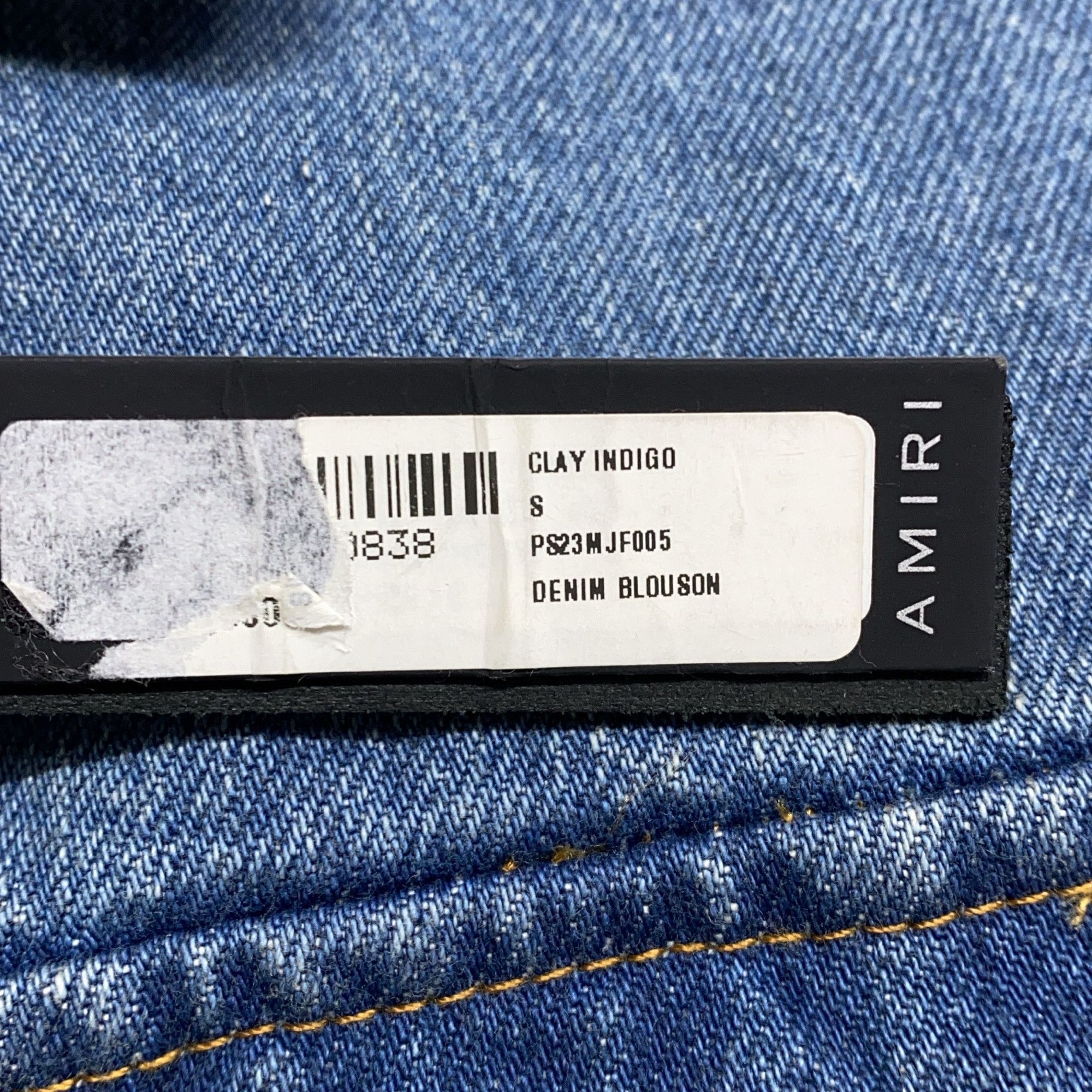 Amiri AMIRI Logo Denim Jacket Size S Size US S / EU 44-46 / 1 - 4 Thumbnail