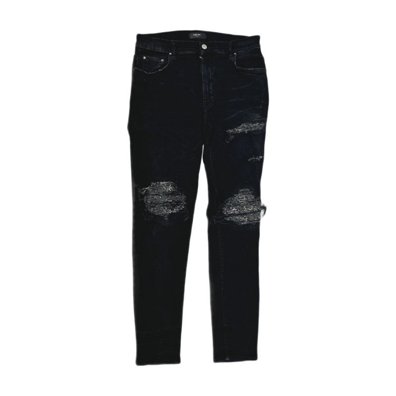 Amiri AMIRI Distressed Black Jeans Size 34 Size US 34 / EU 50 - 11 Thumbnail