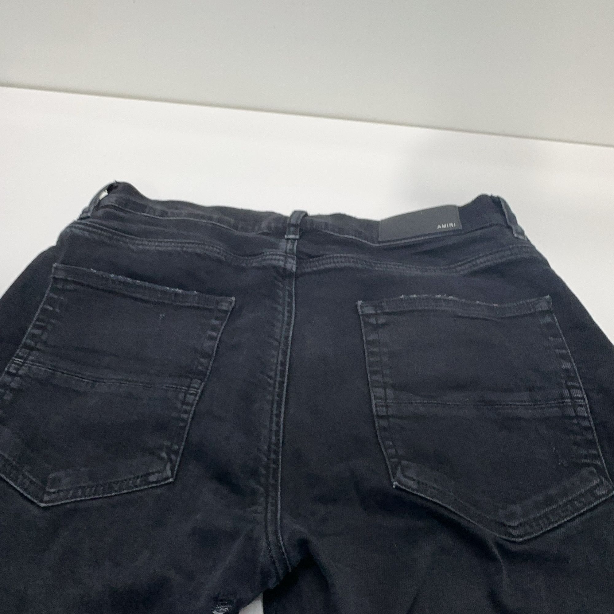 Amiri AMIRI Distressed Black Jeans Size 34 Size US 34 / EU 50 - 8 Thumbnail