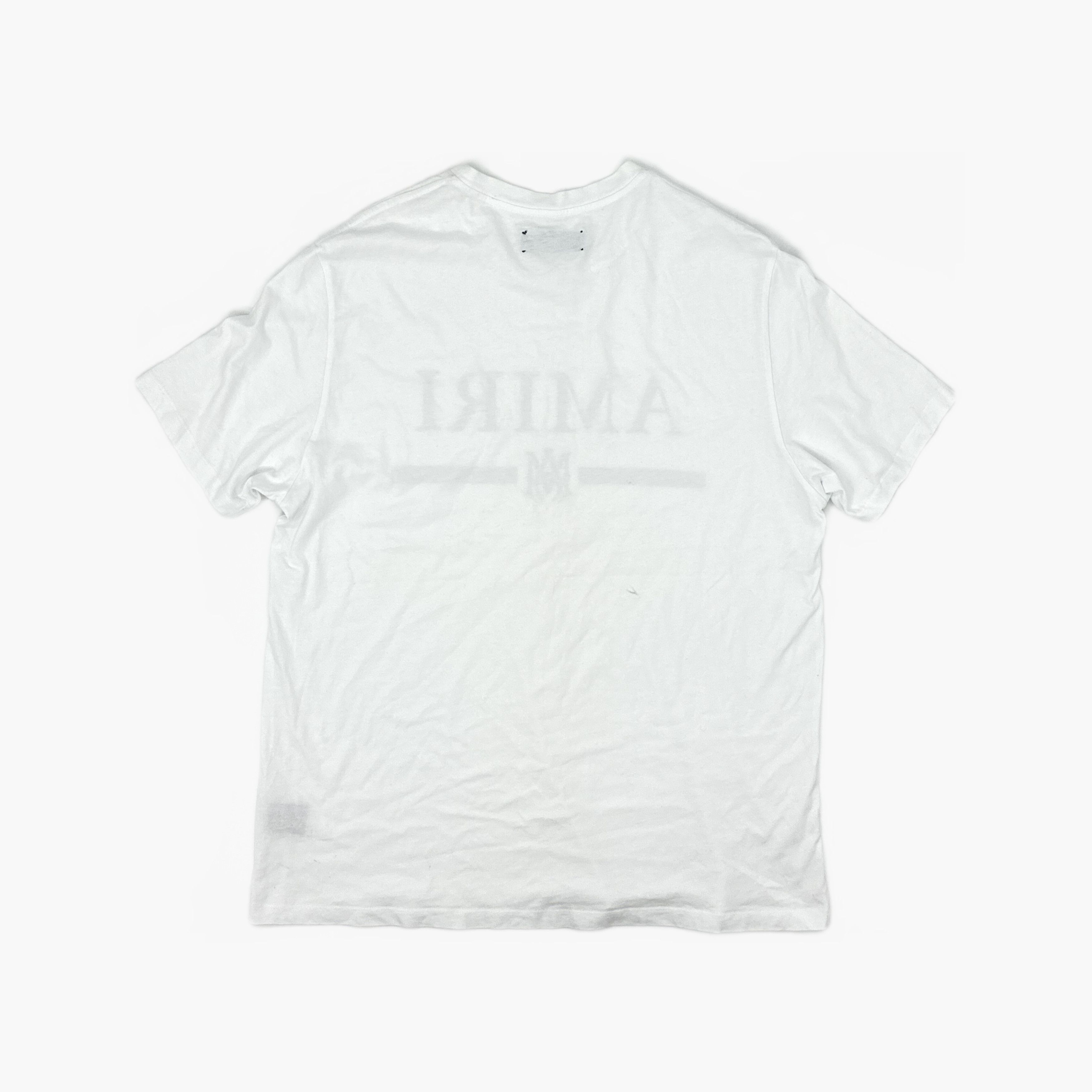 Amiri Amiri Logo Print T-Shirt White Size XL Size US XL / EU 56 / 4 - 2 Thumbnail