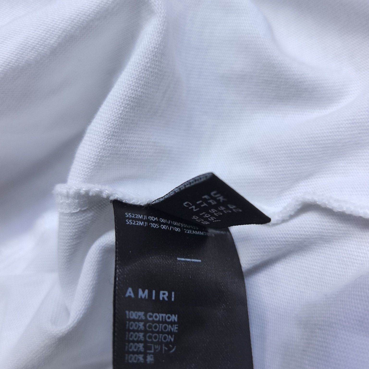 Amiri Amiri Logo Print T-Shirt White Size XL Size US XL / EU 56 / 4 - 6 Thumbnail