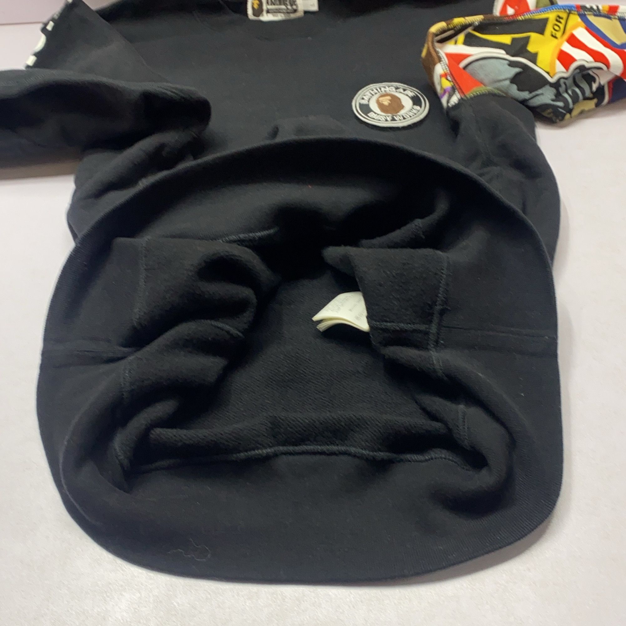 Bape A Bathing Ape Patchwork Sleeve Sweatshirt Size L Size US L / EU 52-54 / 3 - 12 Thumbnail