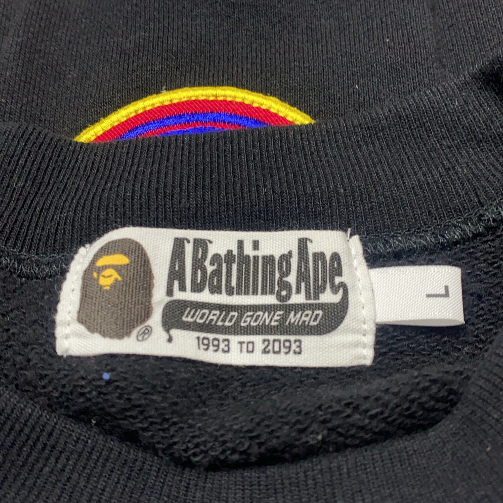 Bape A Bathing Ape Patchwork Sleeve Sweatshirt Size L Size US L / EU 52-54 / 3 - 3 Thumbnail