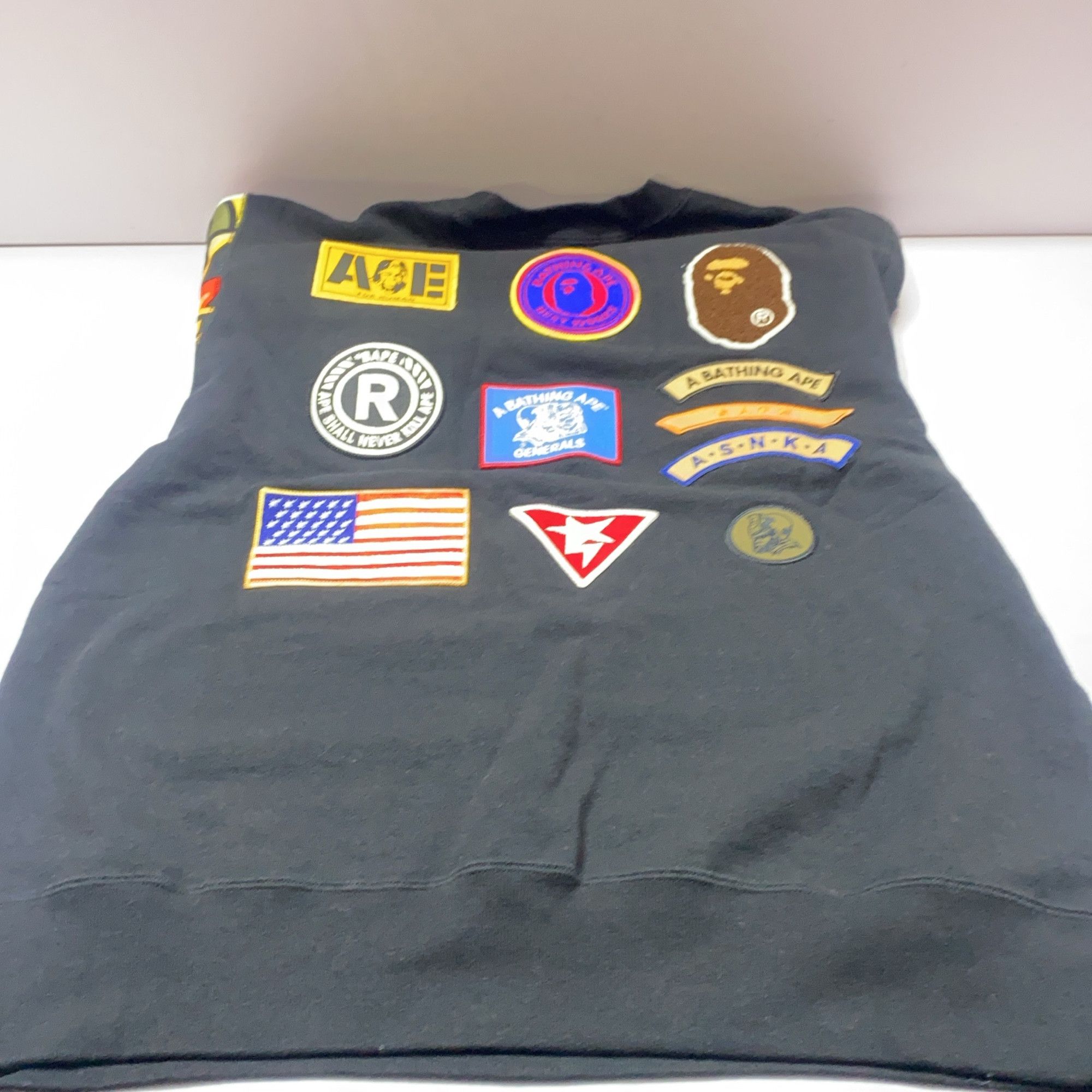 Bape A Bathing Ape Patchwork Sleeve Sweatshirt Size L Size US L / EU 52-54 / 3 - 13 Thumbnail