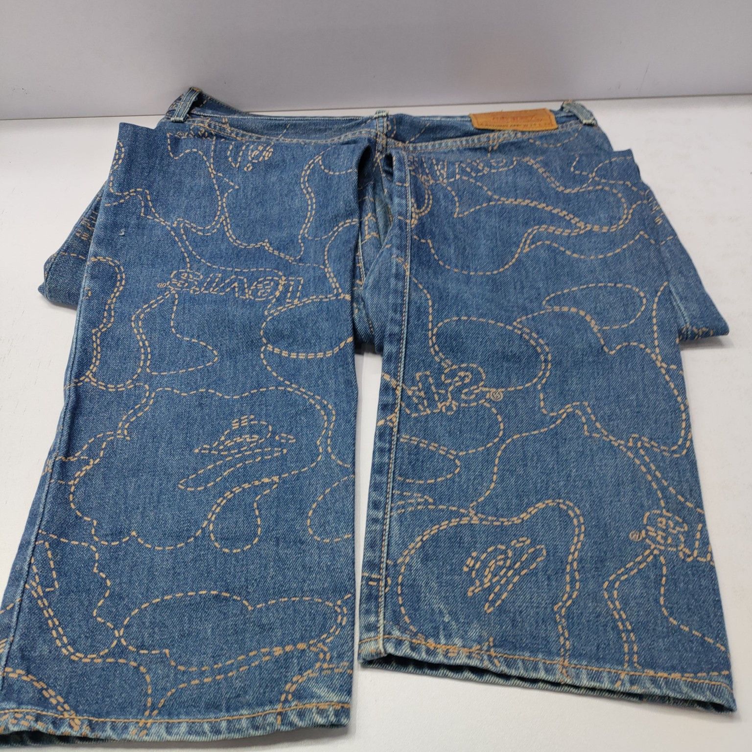 Bape × Levi's Levi's x BAPE Camo Stitch Denim Jeans Size 34 Size US 32 / EU 48 - 13 Thumbnail