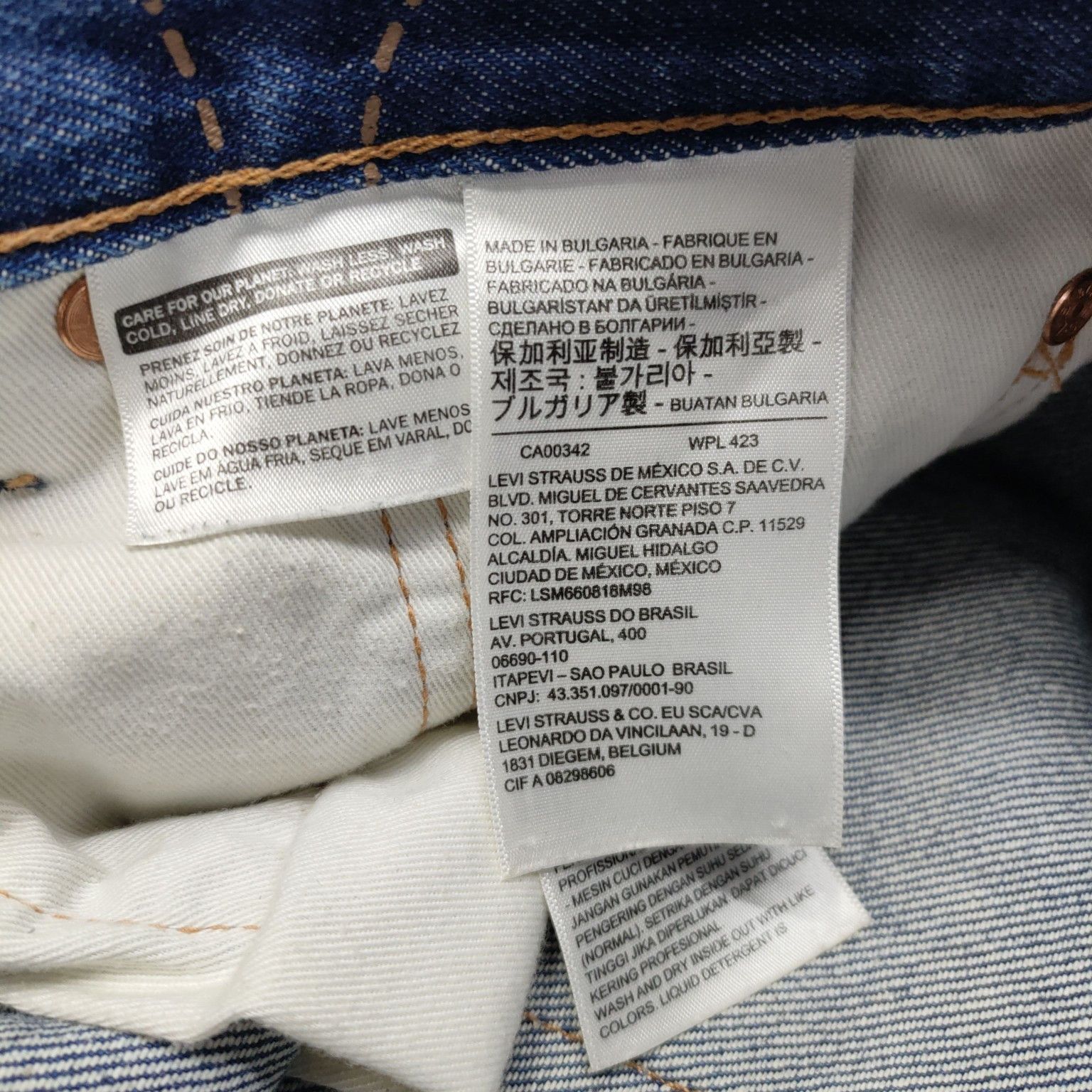Bape × Levi's Levi's x BAPE Camo Stitch Denim Jeans Size 34 Size US 32 / EU 48 - 4 Thumbnail