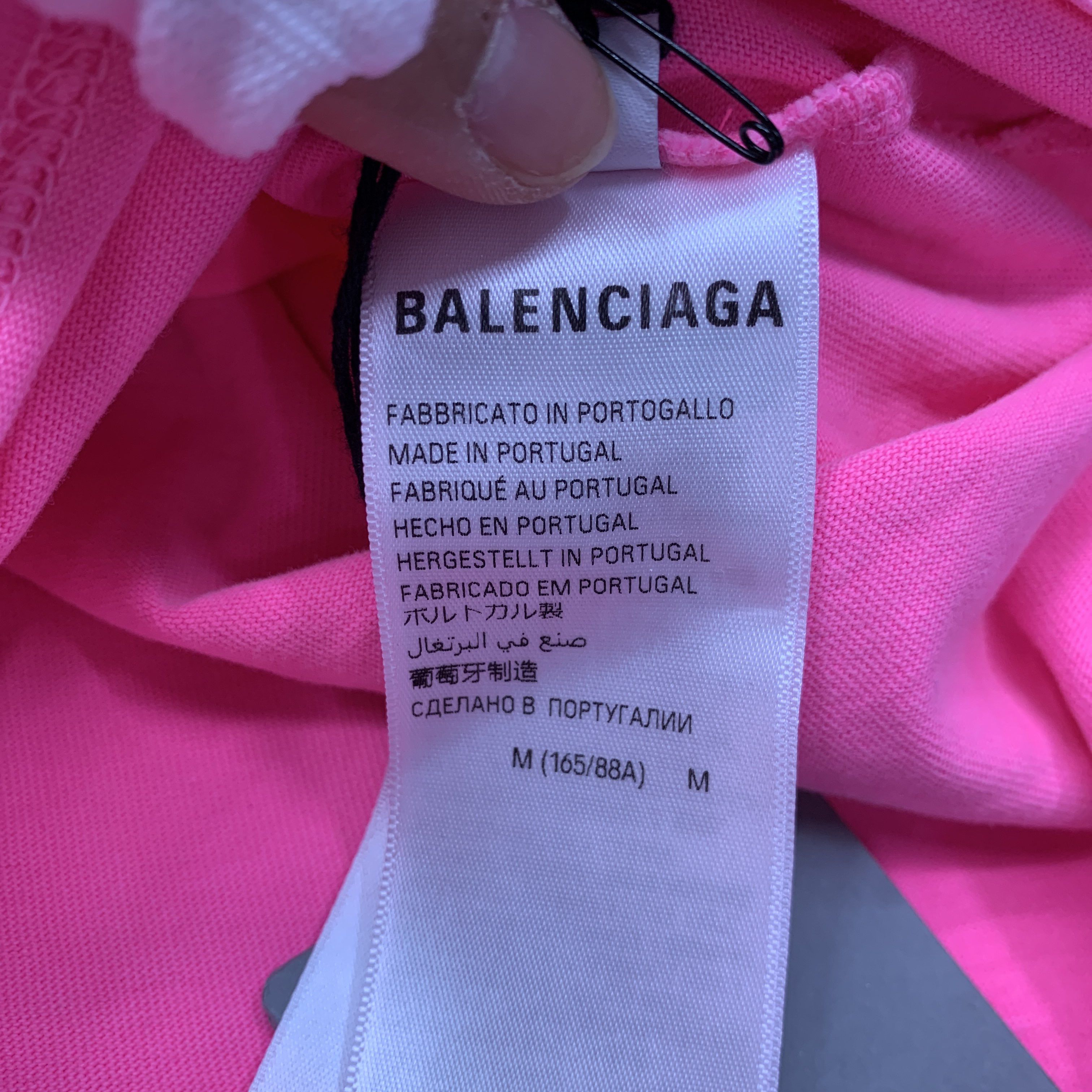 Balenciaga Balenciaga Pink Logo T-Shirt Size M Size M / US 6-8 / IT 42-44 - 4 Thumbnail