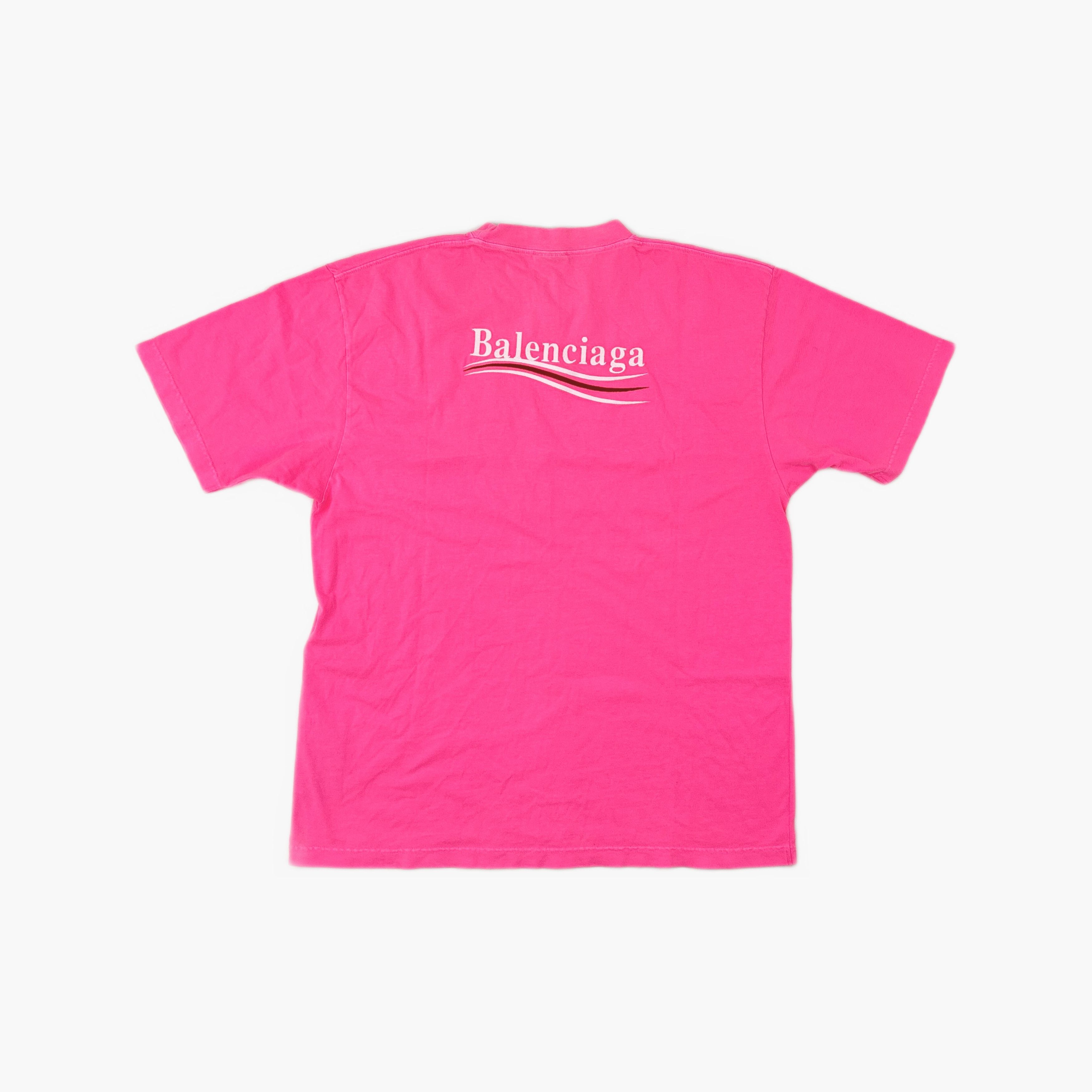 Balenciaga Balenciaga Pink Logo T-Shirt Size M Size M / US 6-8 / IT 42-44 - 2 Thumbnail
