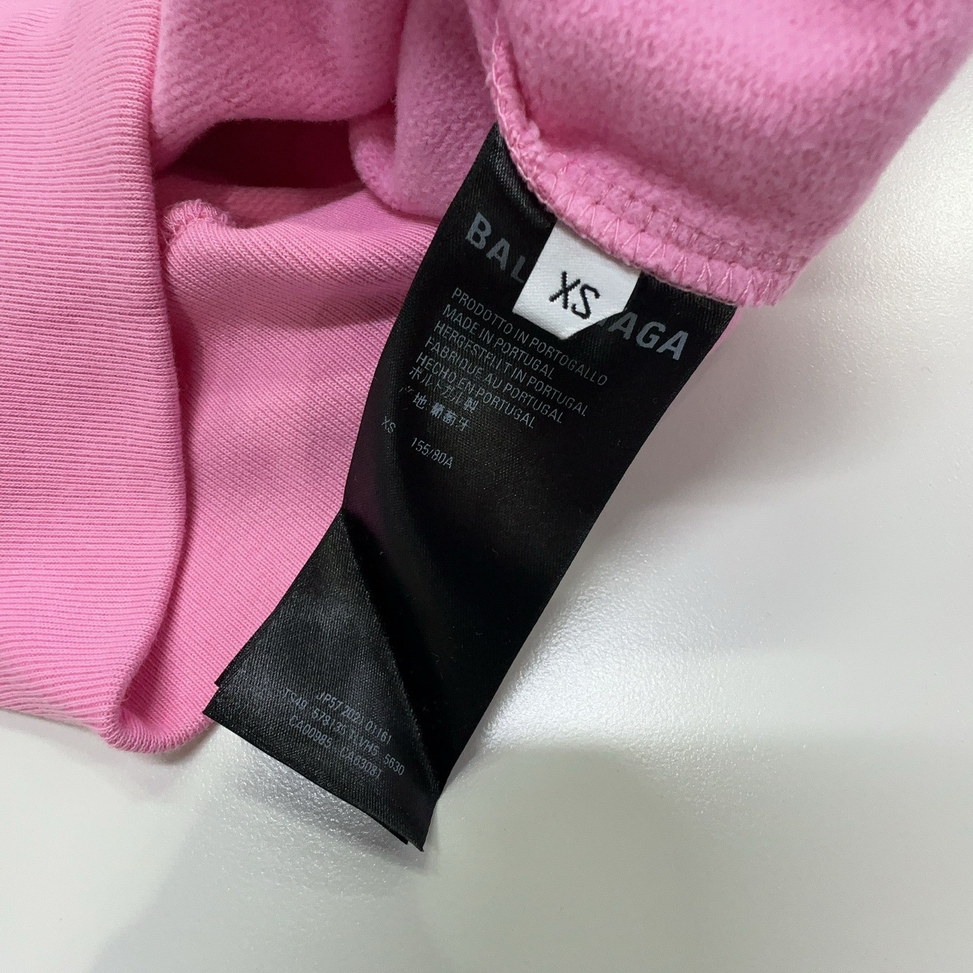 Balenciaga Balenciaga Pink Bebe Logo Hoodie Size XS Size US XS / EU 42 / 0 - 3 Thumbnail