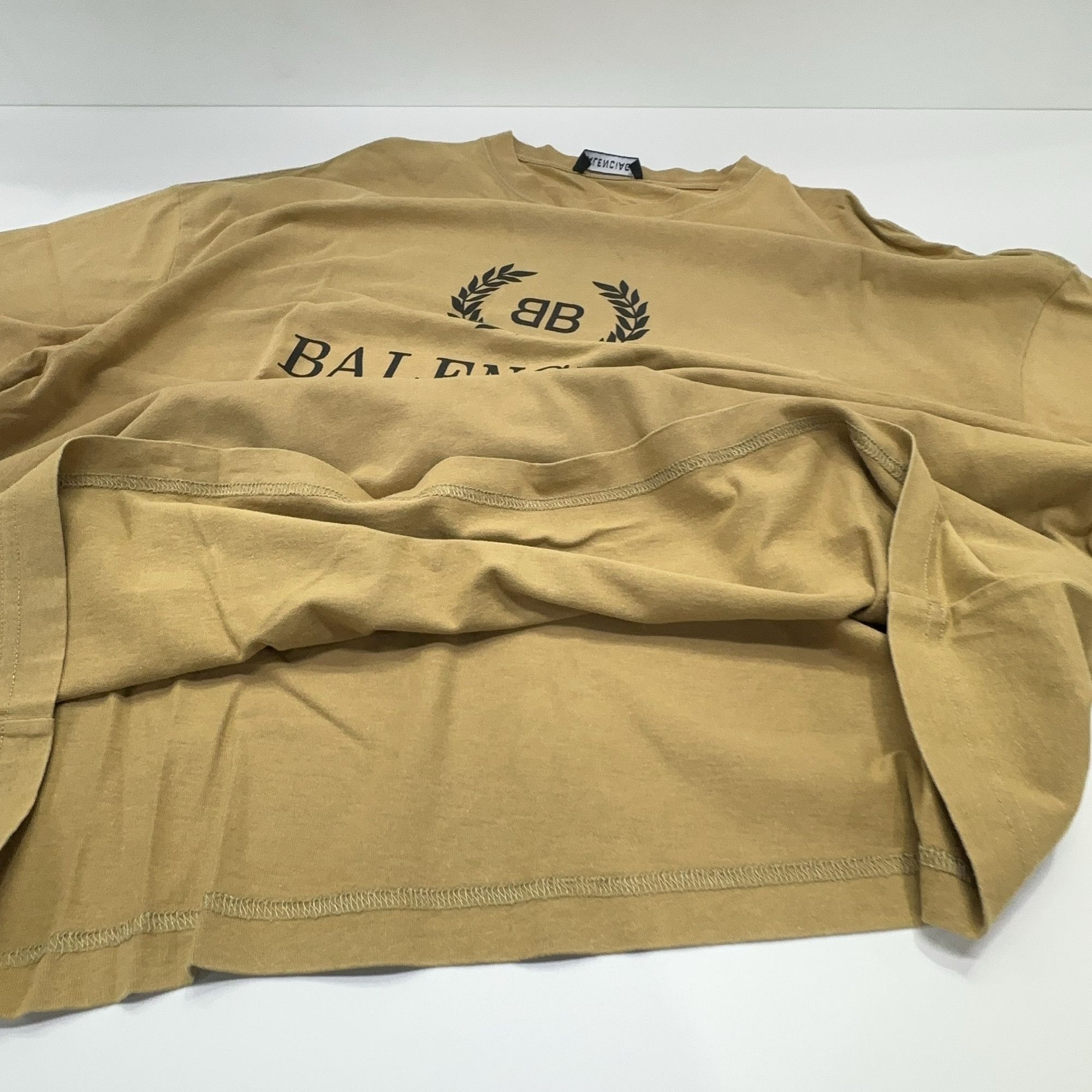 Balenciaga Balenciaga BB Logo T-Shirt Khaki Size S Size US S / EU 44-46 / 1 - 10 Thumbnail