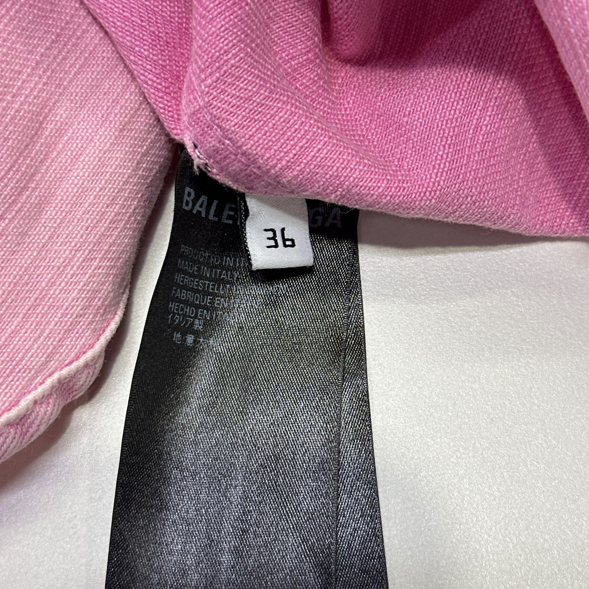 Balenciaga Balenciaga Logo Back Button Up Shirt Size S Size US S / EU 44-46 / 1 - 4 Thumbnail