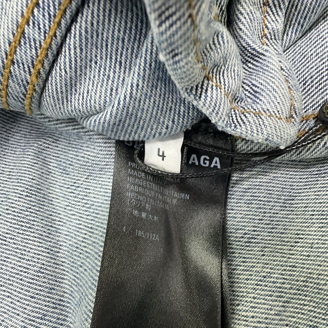 Balenciaga Balenciaga Script Print Denim Jacket US XL Size US XL / EU 56 / 4 - 4 Thumbnail