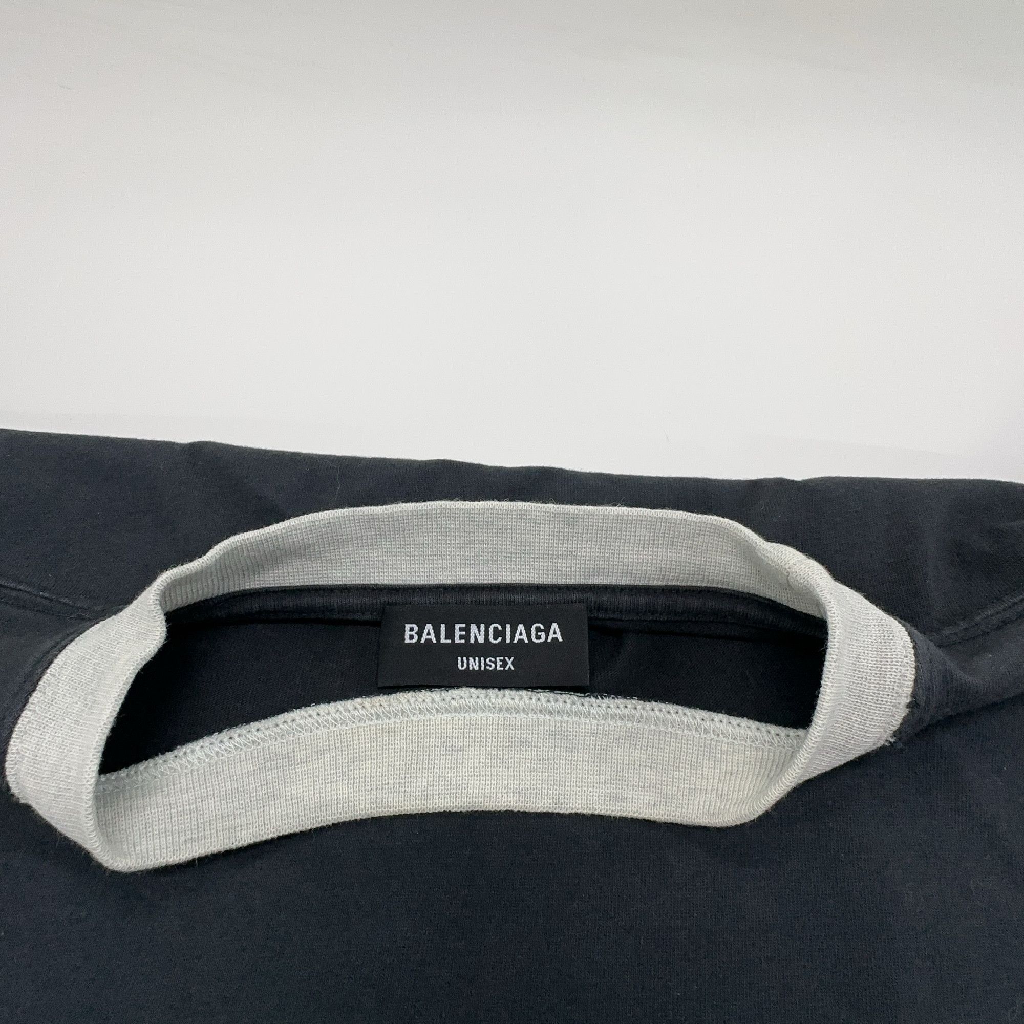 Balenciaga Balenciaga Logo Ringer T-Shirt Size M Size US M / EU 48-50 / 2 - 6 Thumbnail
